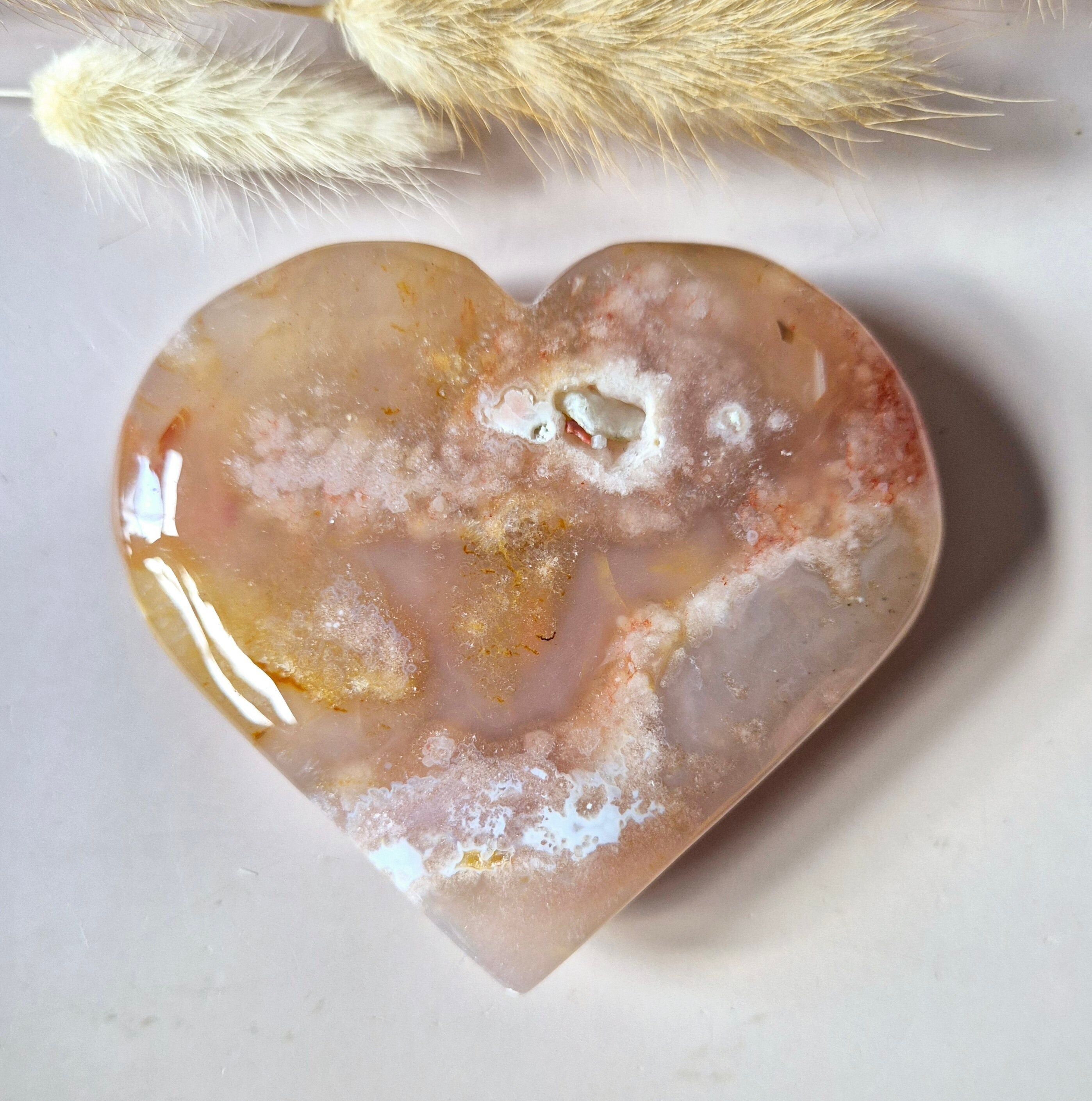 Edelstein Druzy Herz aus rosa Amethyst 250g (Rosa Amethyst)