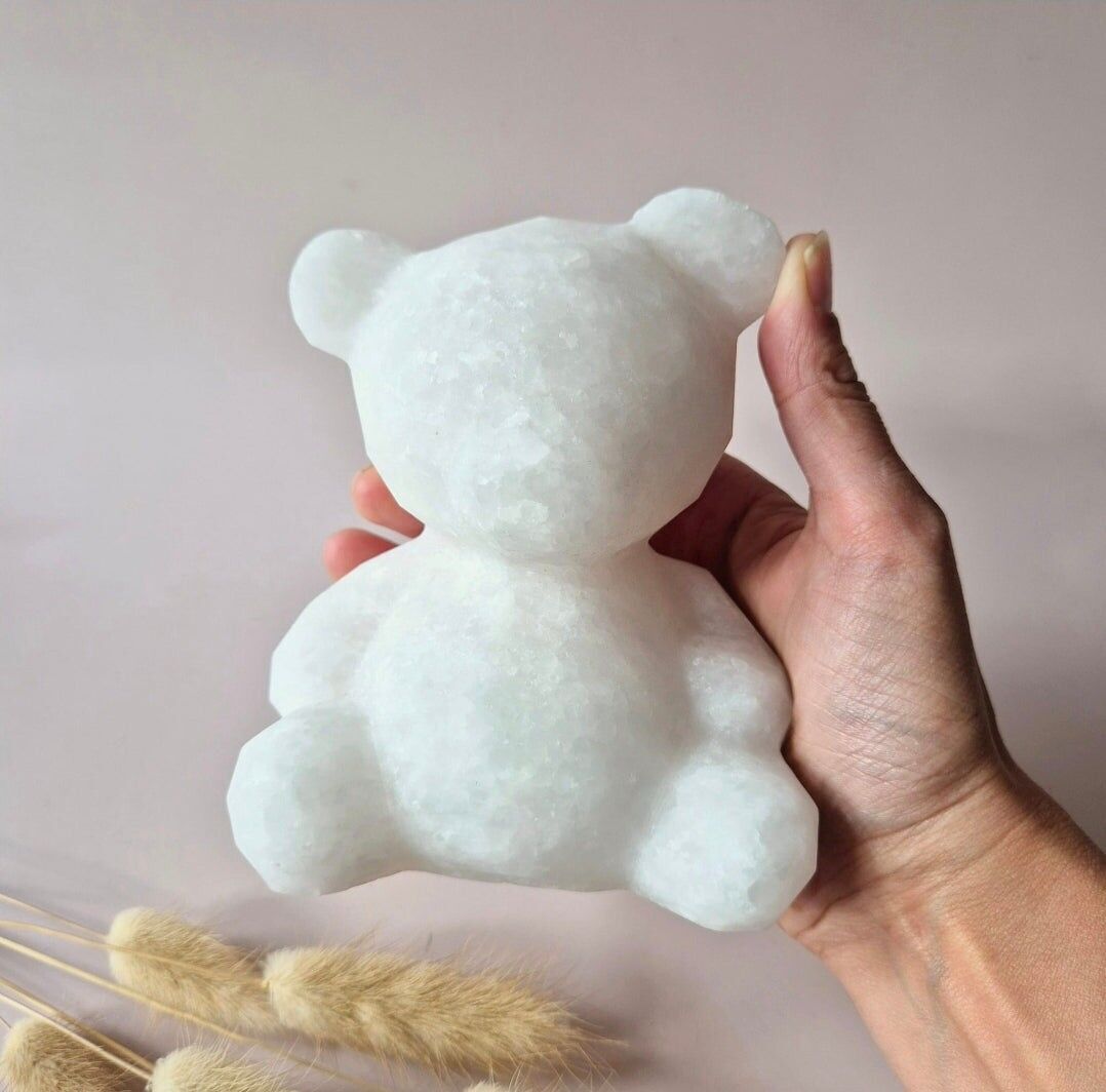 XXL-Edelstein-Kristall-Schnitzerei Bier – Weiße Jade (1100-1200 g)