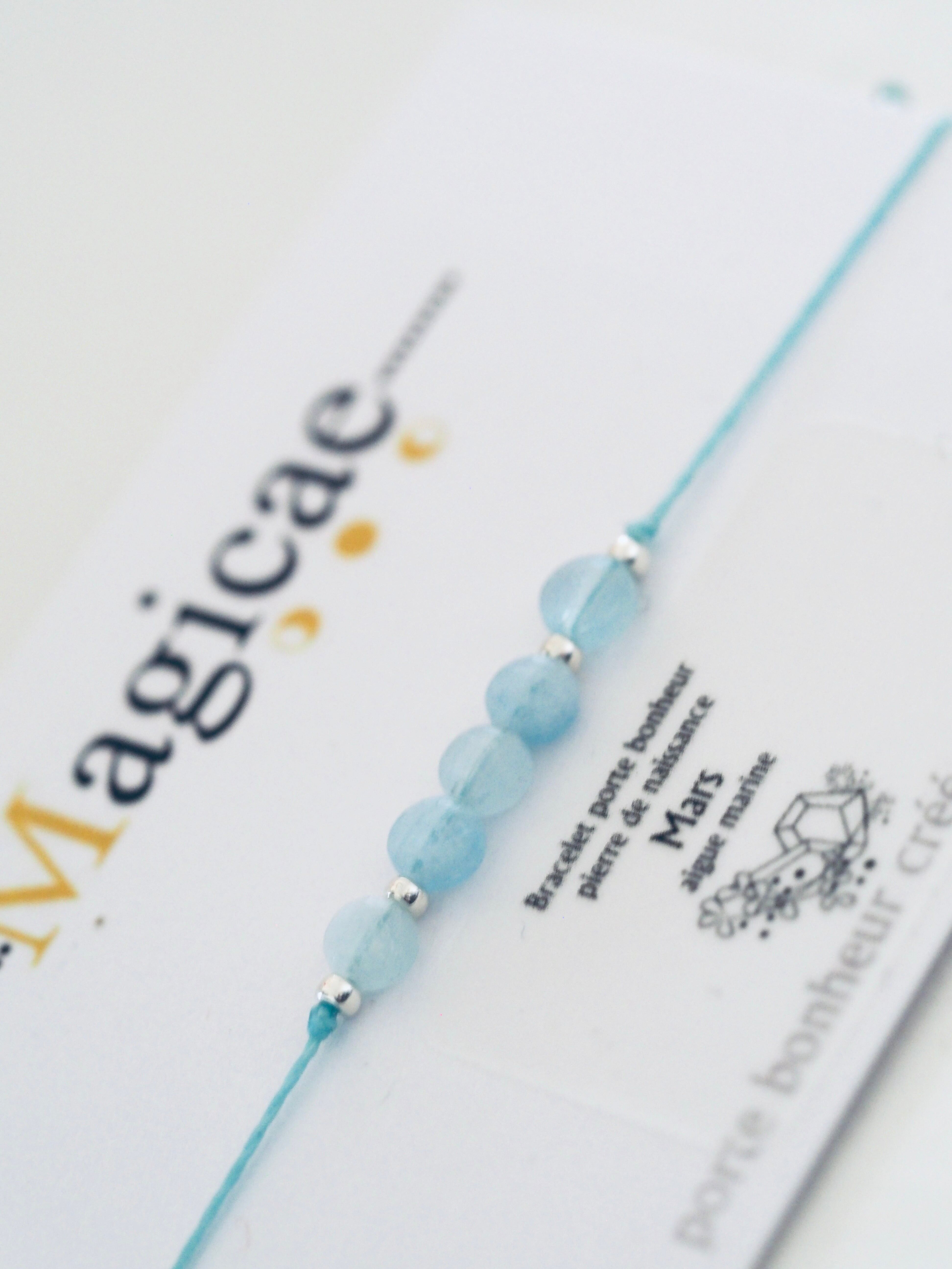 Bracciale con pietre portafortuna MARS