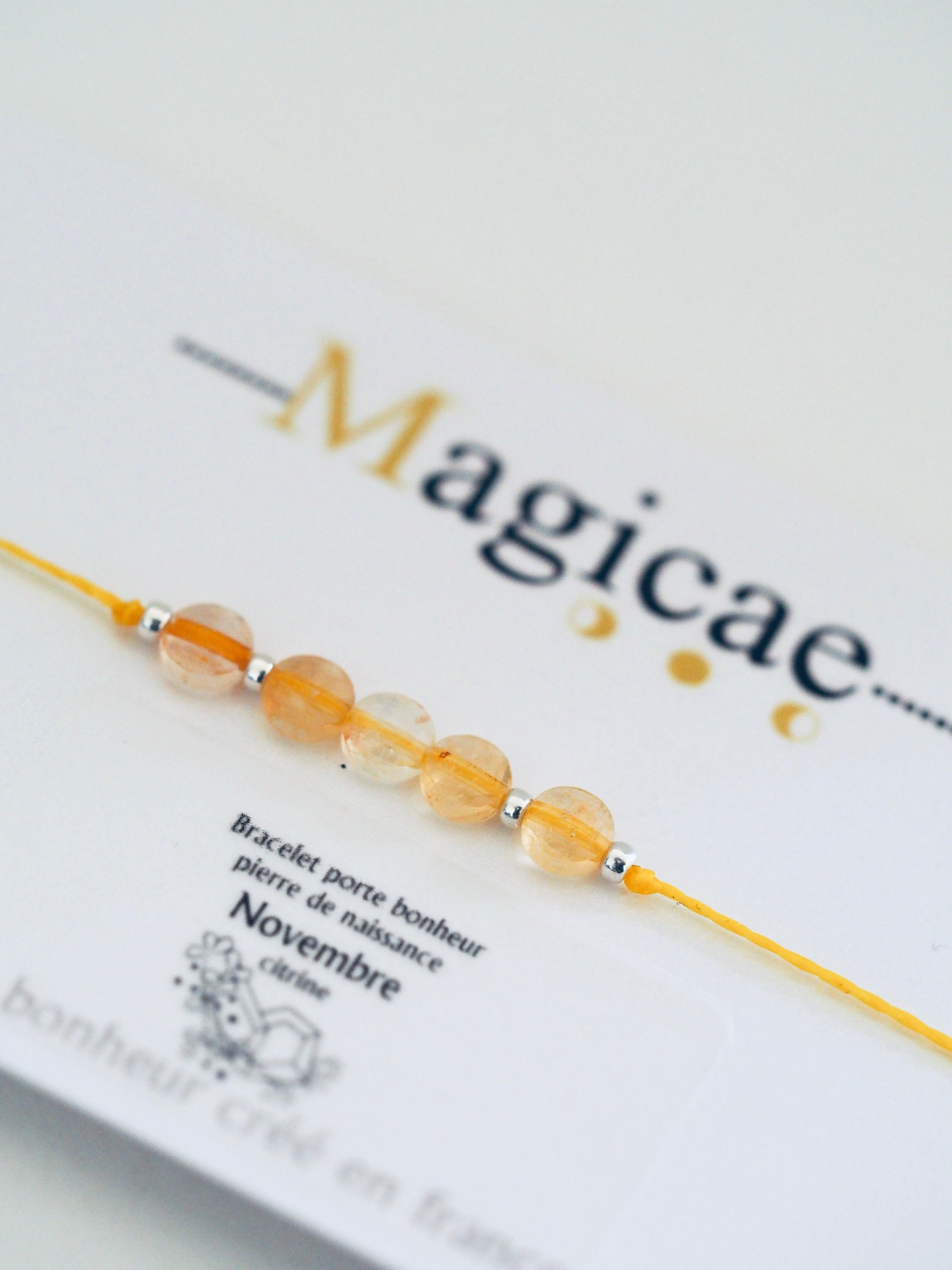 NOVEMBER Geburtssteinarmband