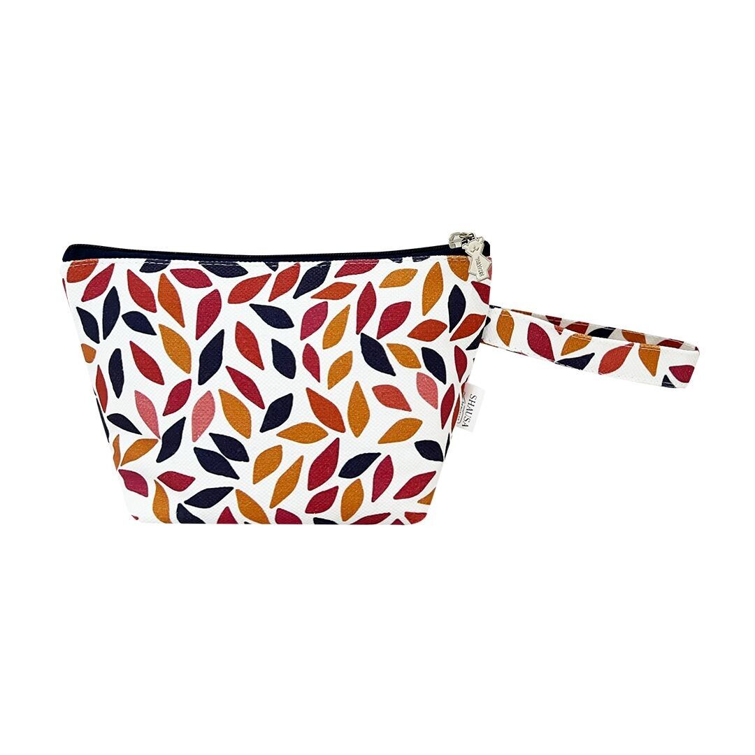 Neceser con Base – Estampado Hojas Multicolor