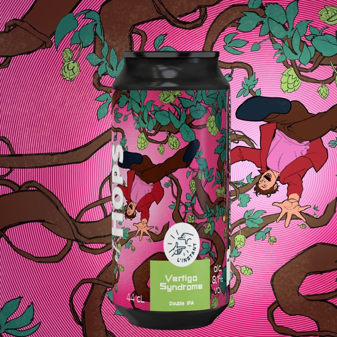 Síndrome de vértigo - 44cl - Doble IPA Bry1Cryo, Rakau & Mosaic - 8.1% de alcohol.