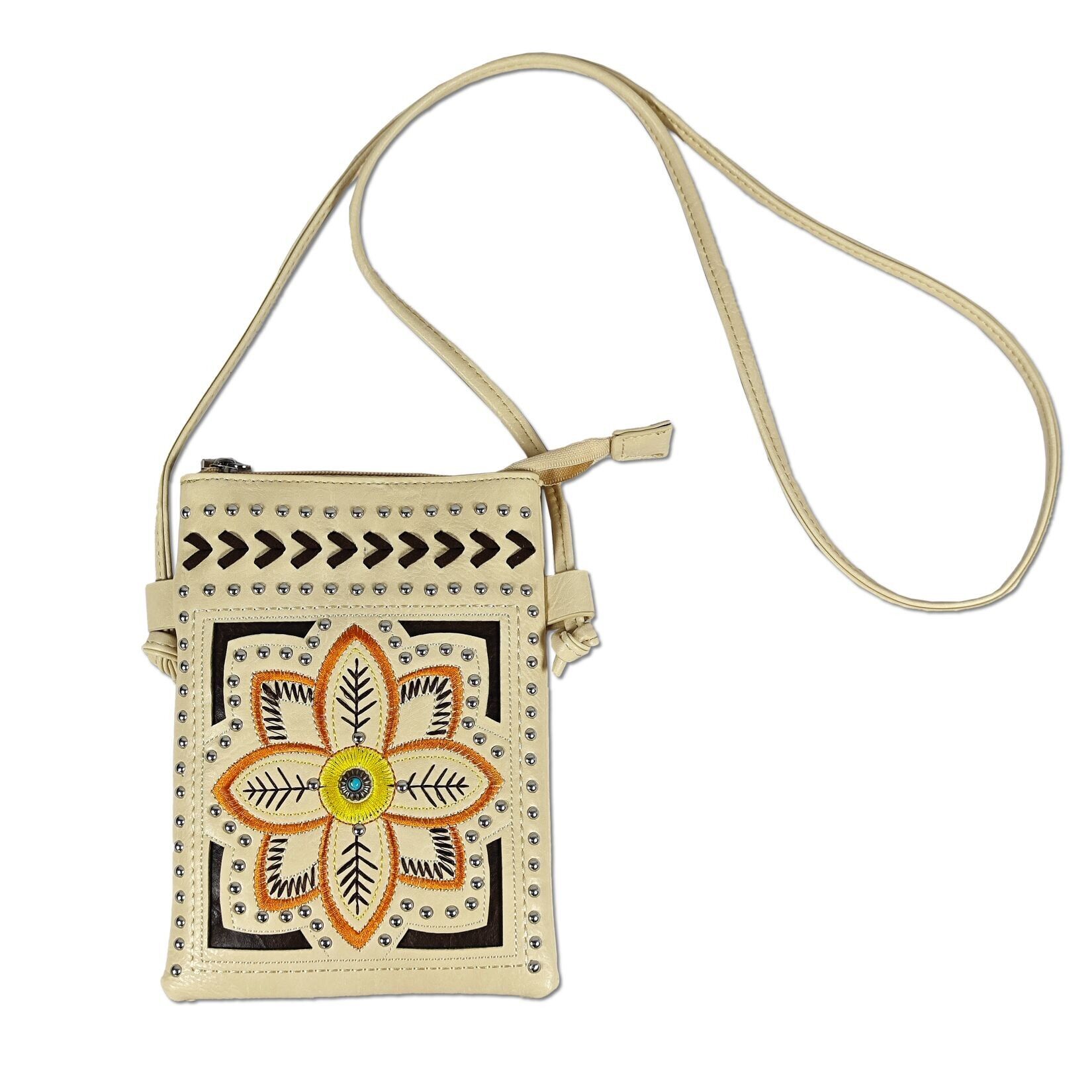 Borsa a tracolla da donna in pelle vegana. Dimensioni: 21 x 15,5 cm.