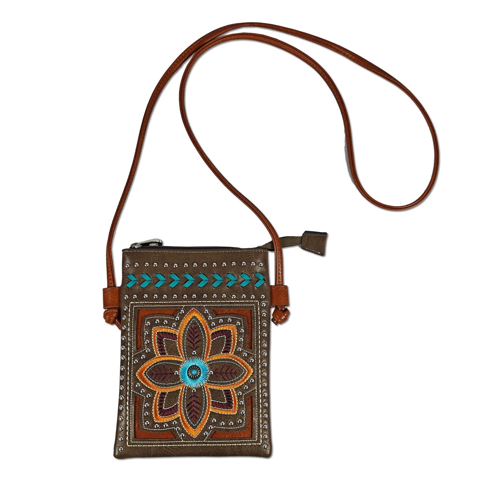 Borsa a tracolla da donna in pelle vegana. Dimensioni: 21 x 15,5 cm.