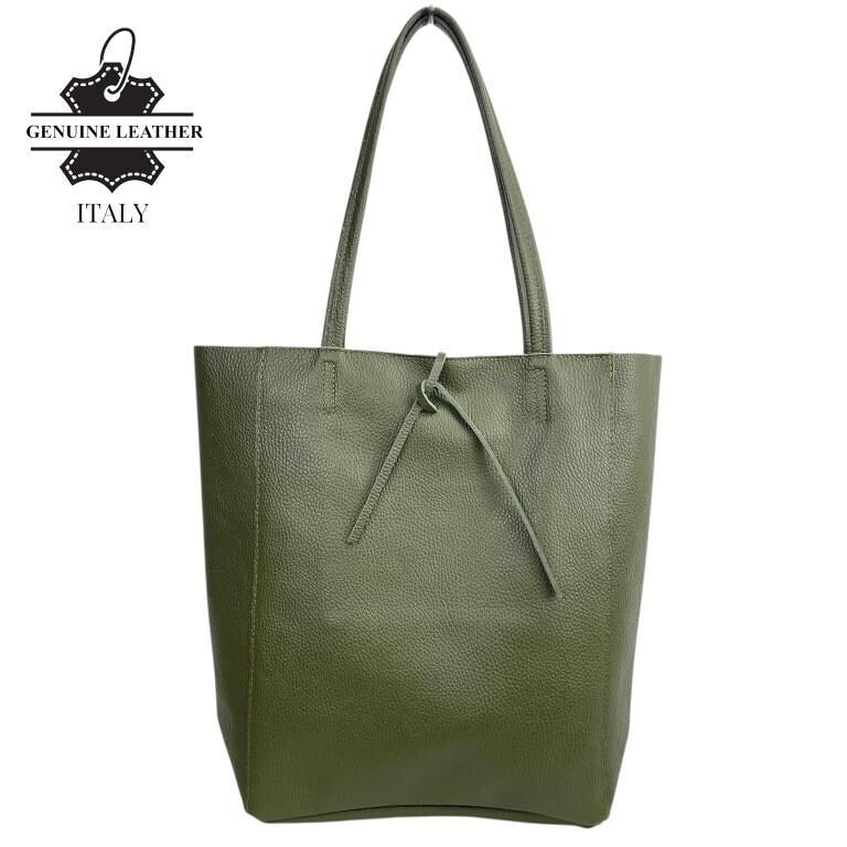 Borsa shopper in pelle University con 2 manici - Saldi