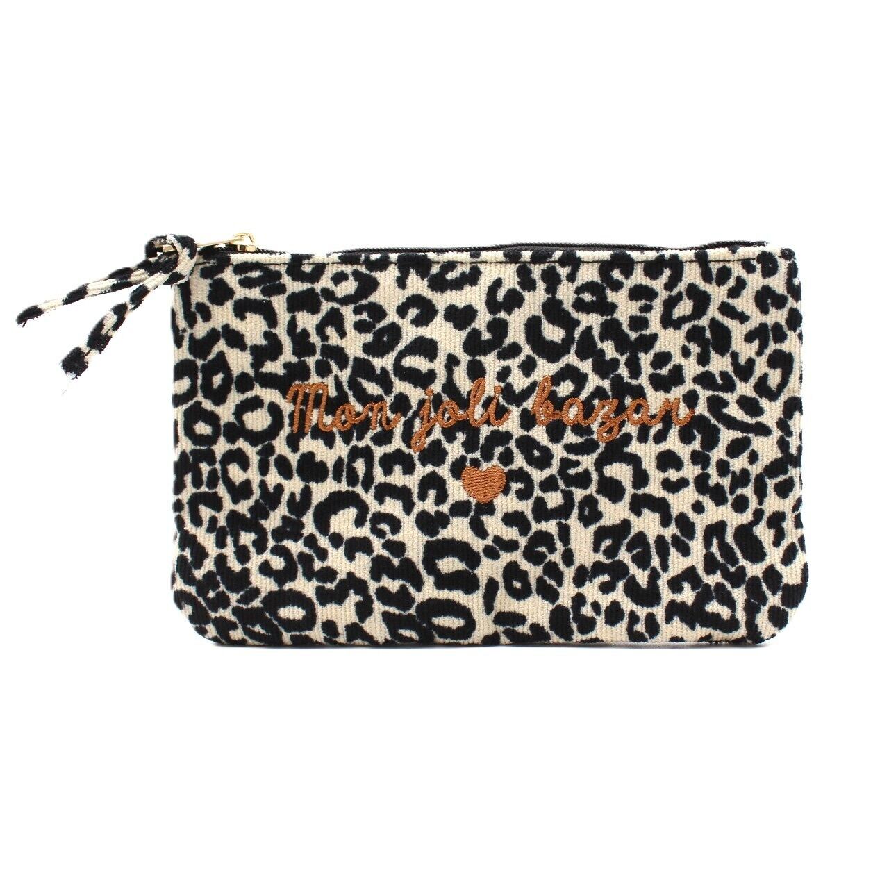 Borsa con stampa leopardata e messaggio - Il mio adorabile bazar