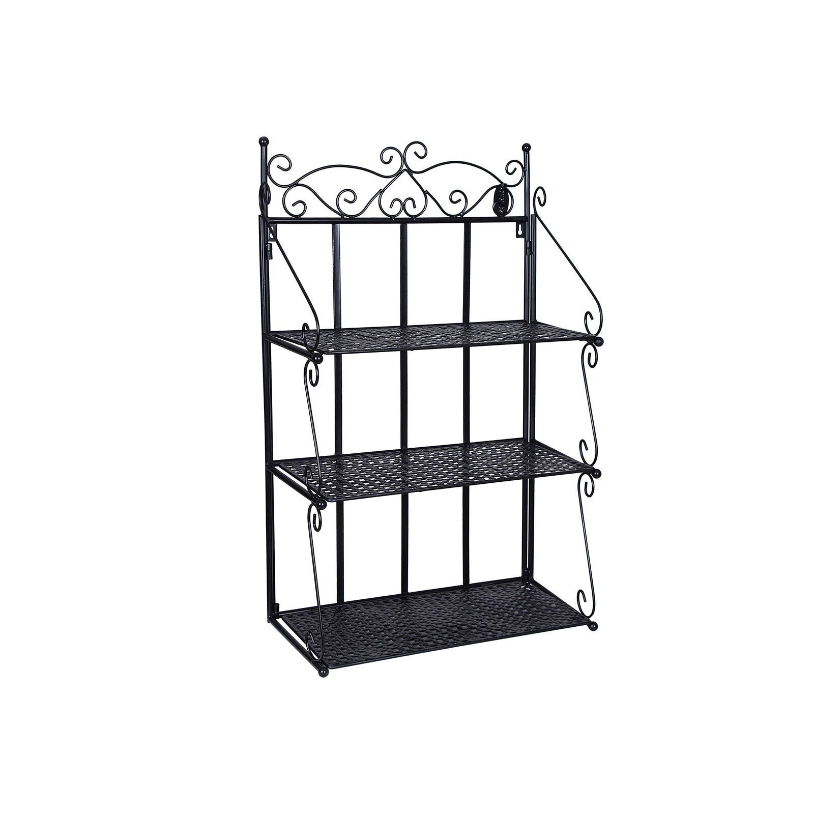 Sierlijke Plantenplank Zwart