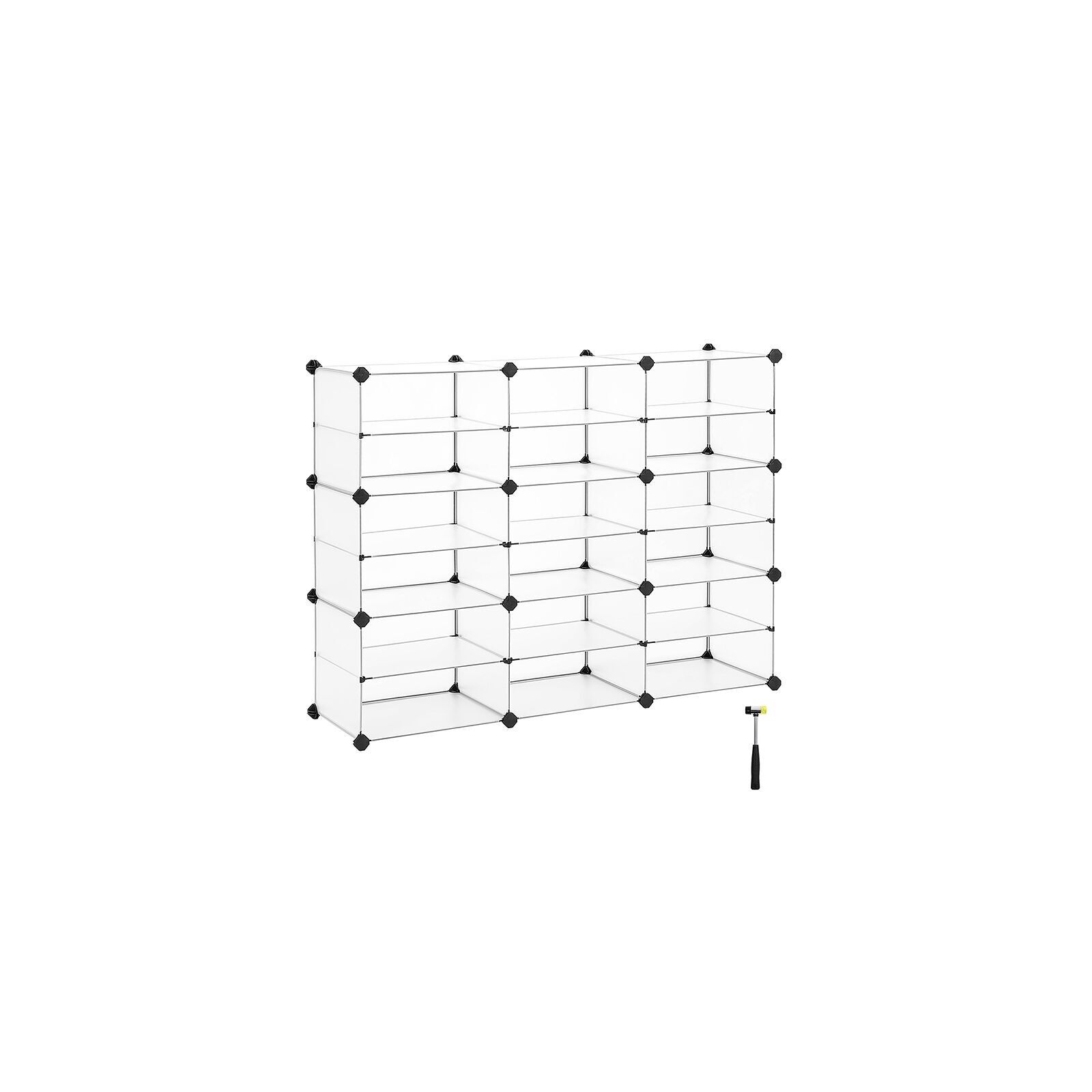 Système de plan de bricolage 18 vakken blanc