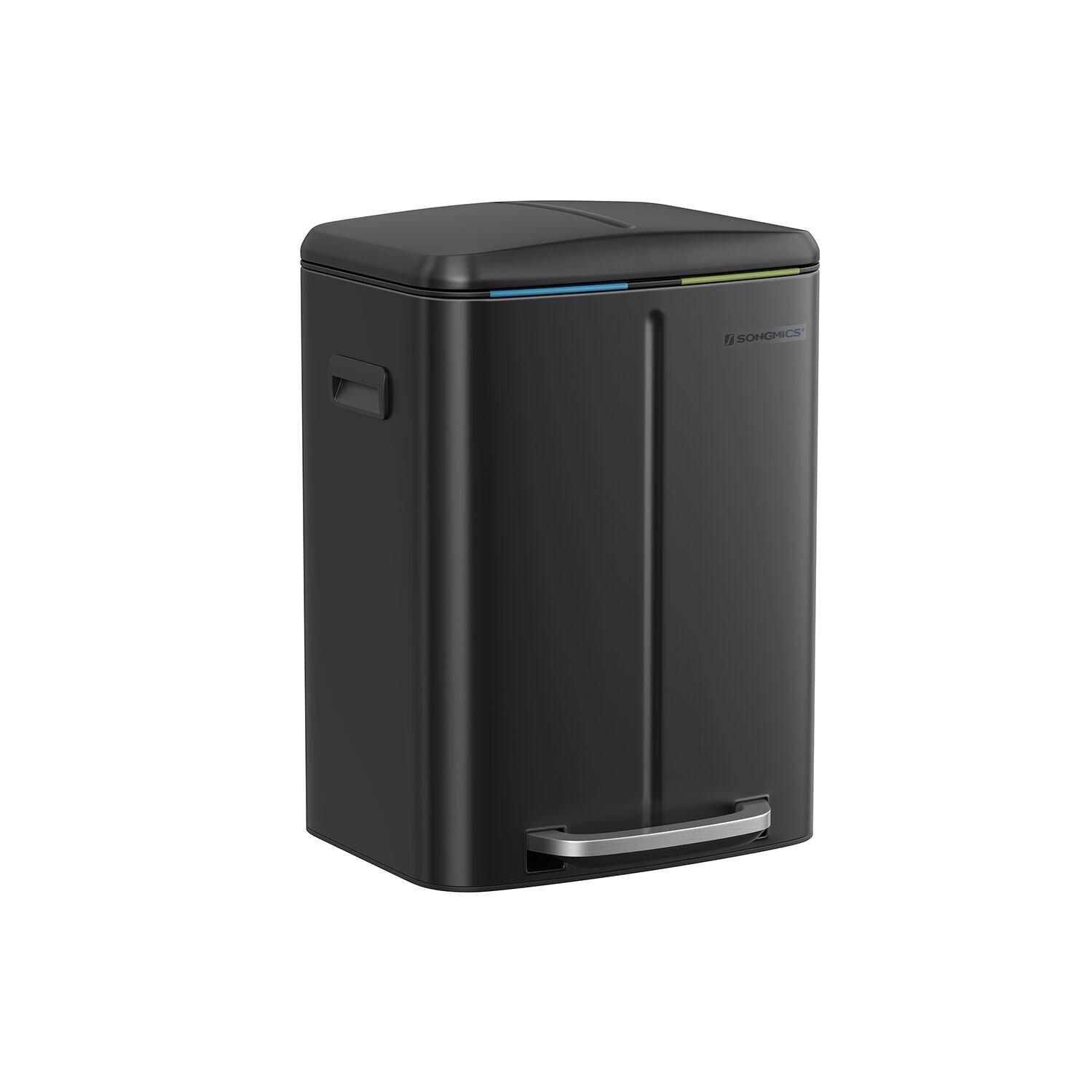 Keukenprullenbak 2 x 20 L avec handgrepen noir