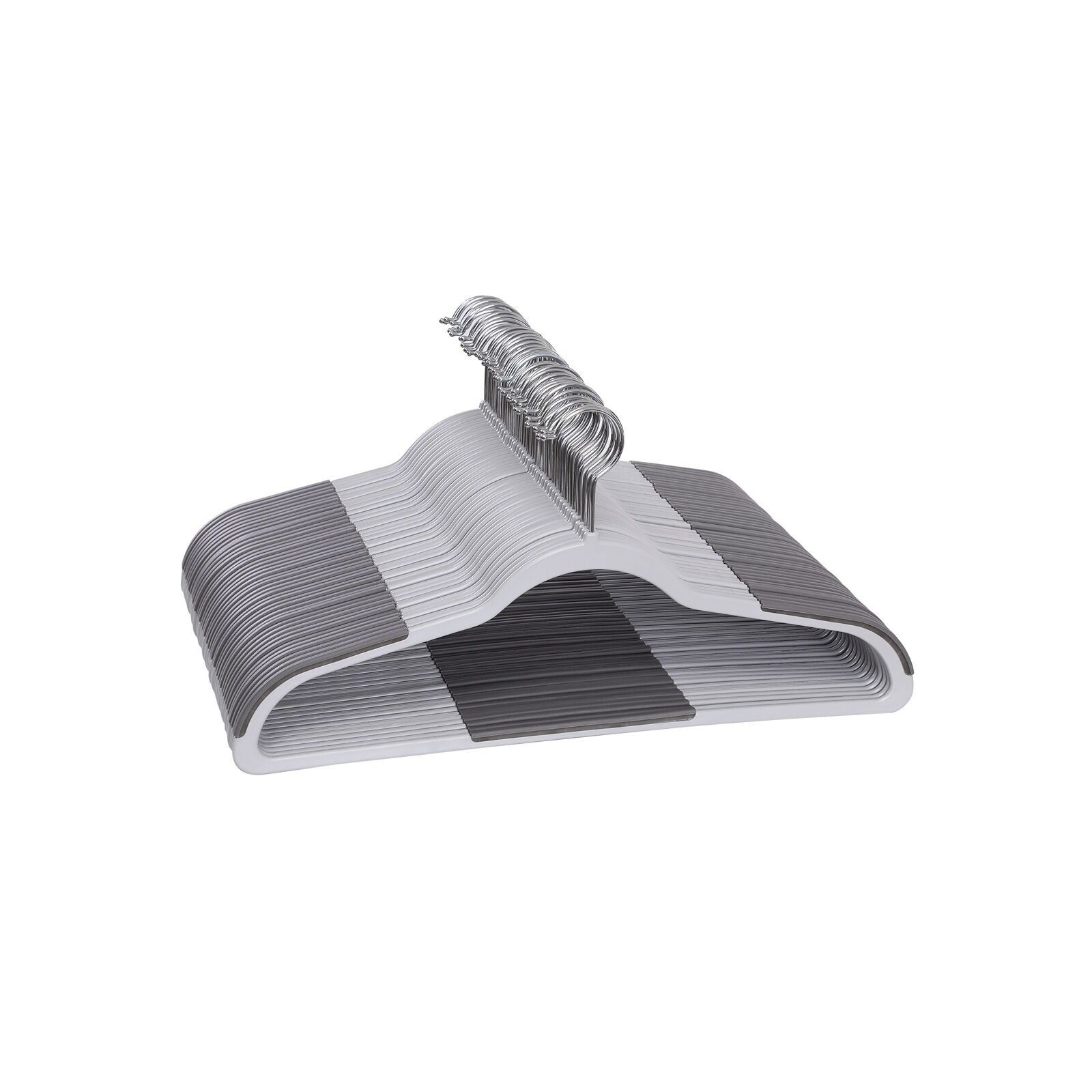 Kunststof kledinghangers 30 pezzi grigi