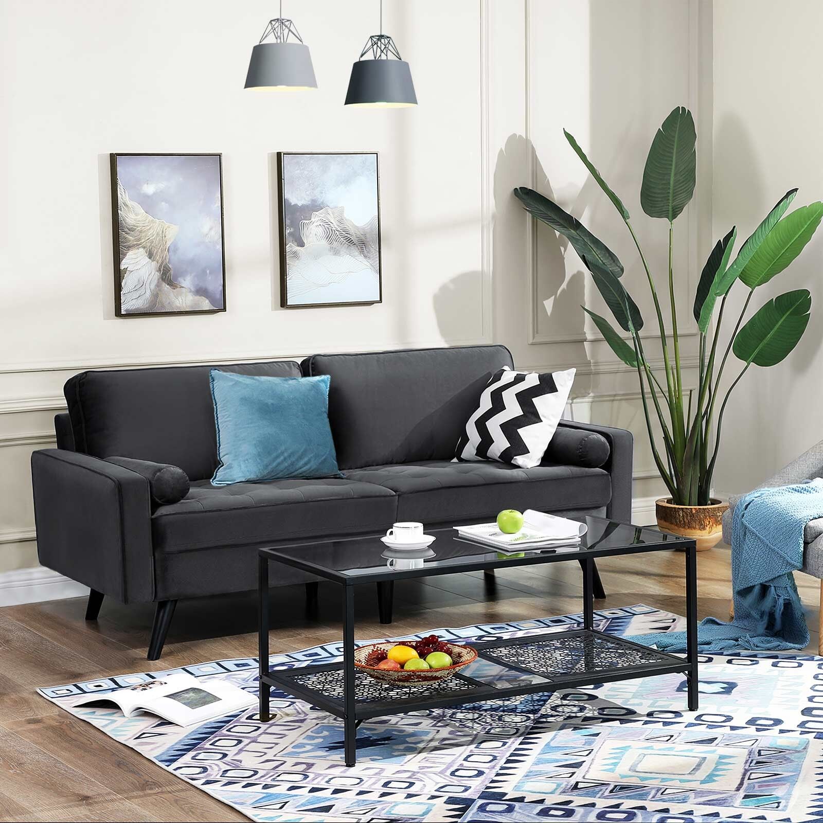 3-zitsbank avec Fluwelen Bekleding