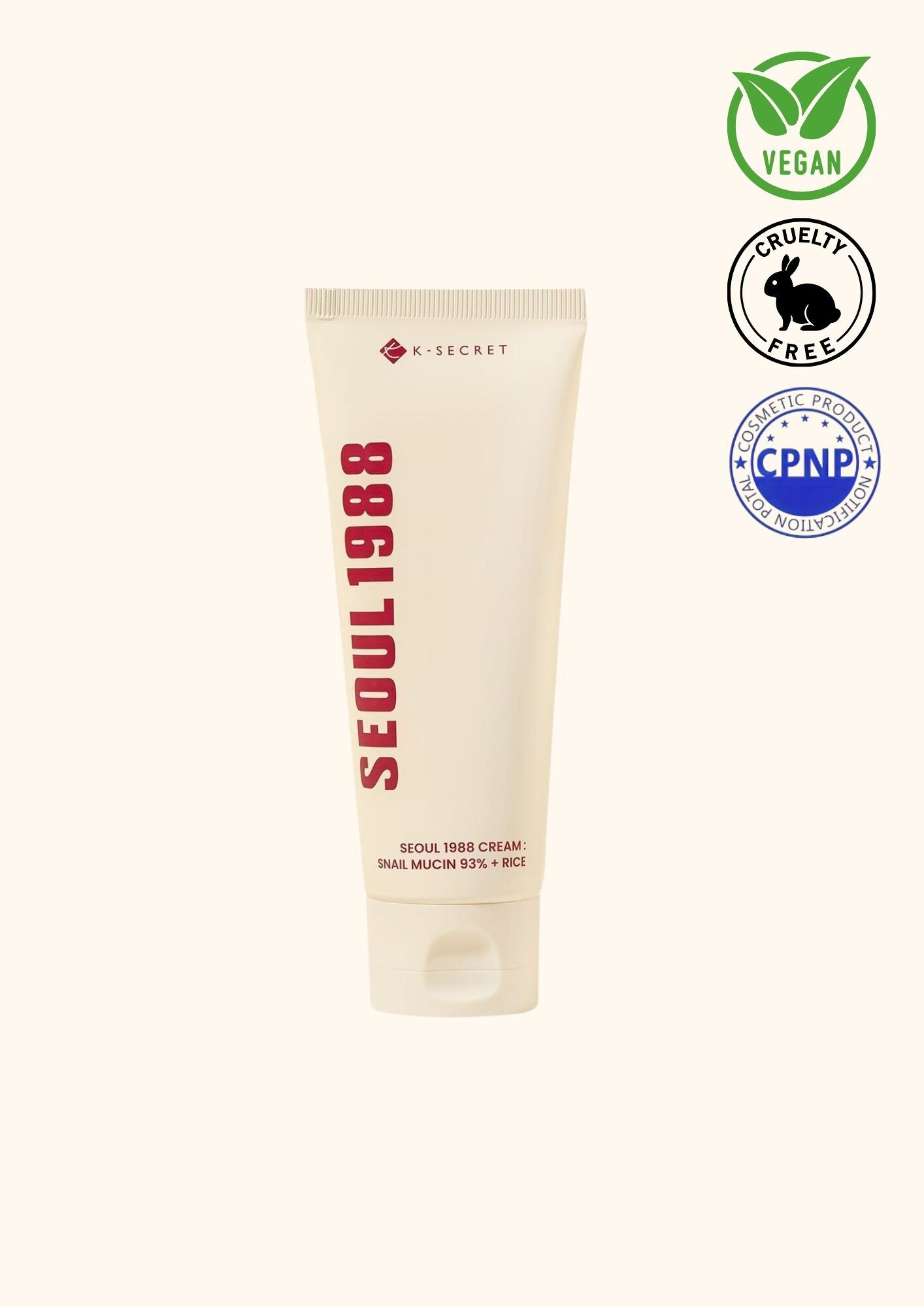 KSECRET SEOUL 1988 - Schneckenschleimcreme 93% mit Reis 100ml