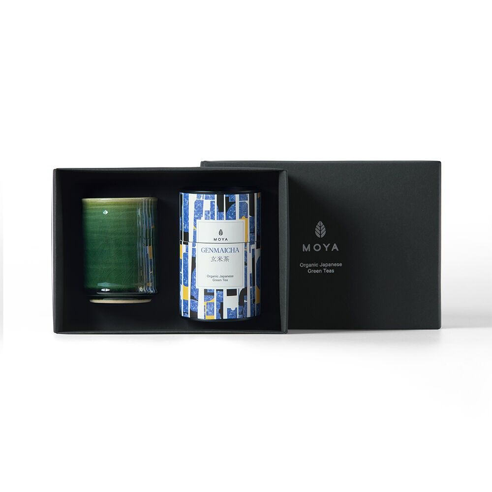 MOYA GENMAICHA GRÜNBLATTTEE & KASAI-BECHER-SET