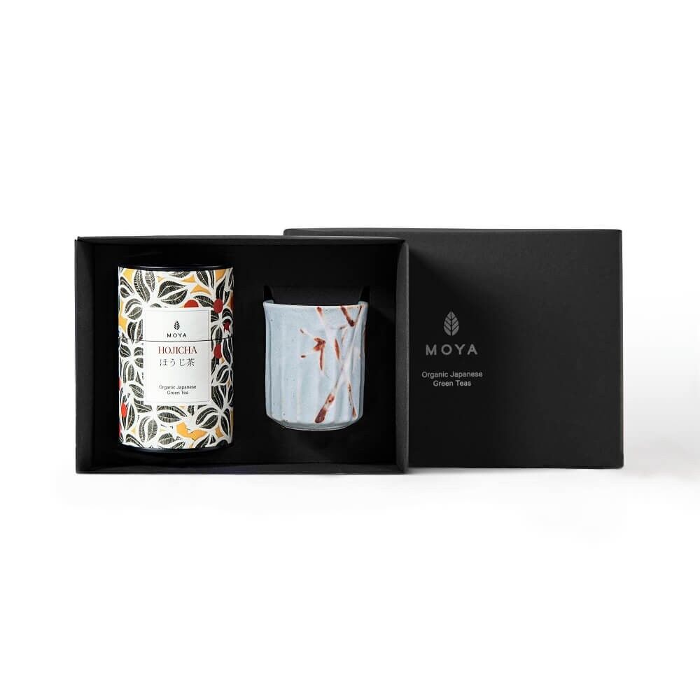 MOYA HOJICHA GRÜNES BLATT-TEE- UND TAKE-BECHER-SET