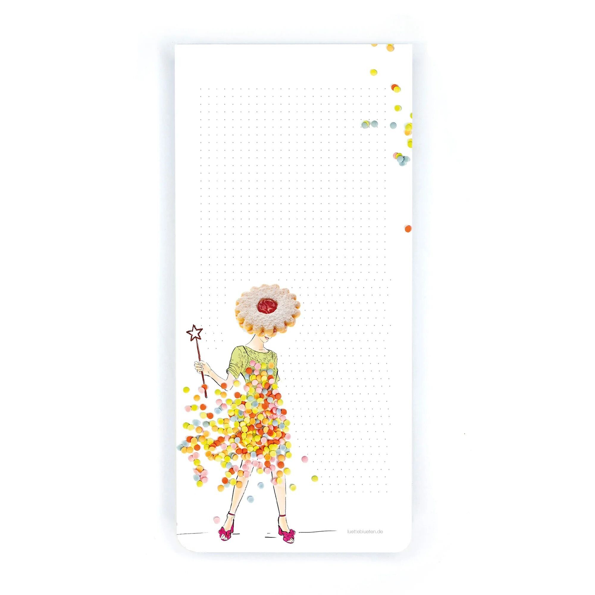 Wishlist Writing Pad | Notepad 100 sheets with glued binding at the top