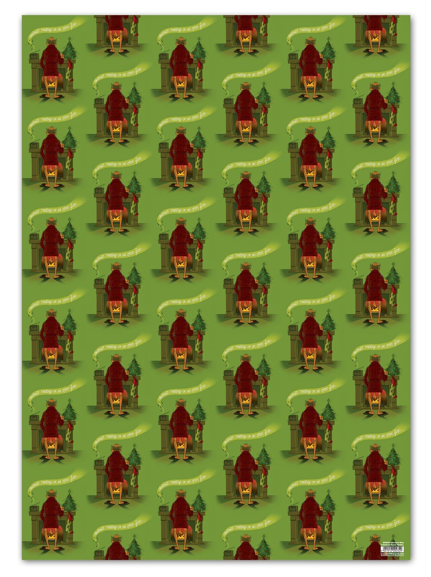 Divertente carta regalo di Natale maleducata - Castagne arrostite