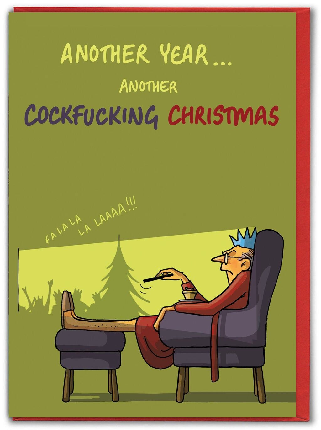 Divertente biglietto di Natale maleducato - Natale fottuto