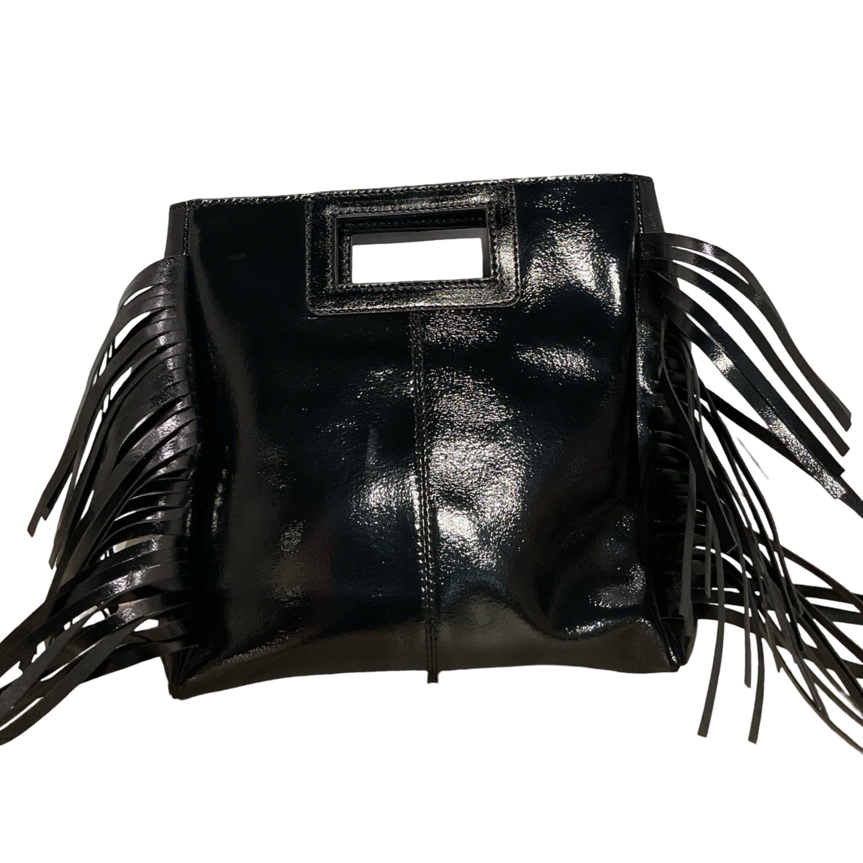 BORSA MARION IN PELLE METALLIZZATA