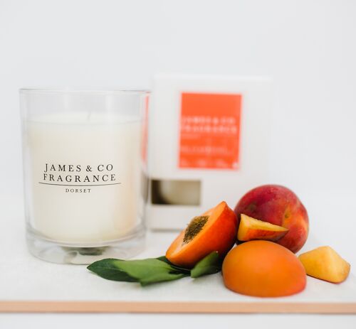 No. 13 apricot 35hr glass candle