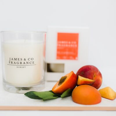 No. 13 apricot 35hr glass candle