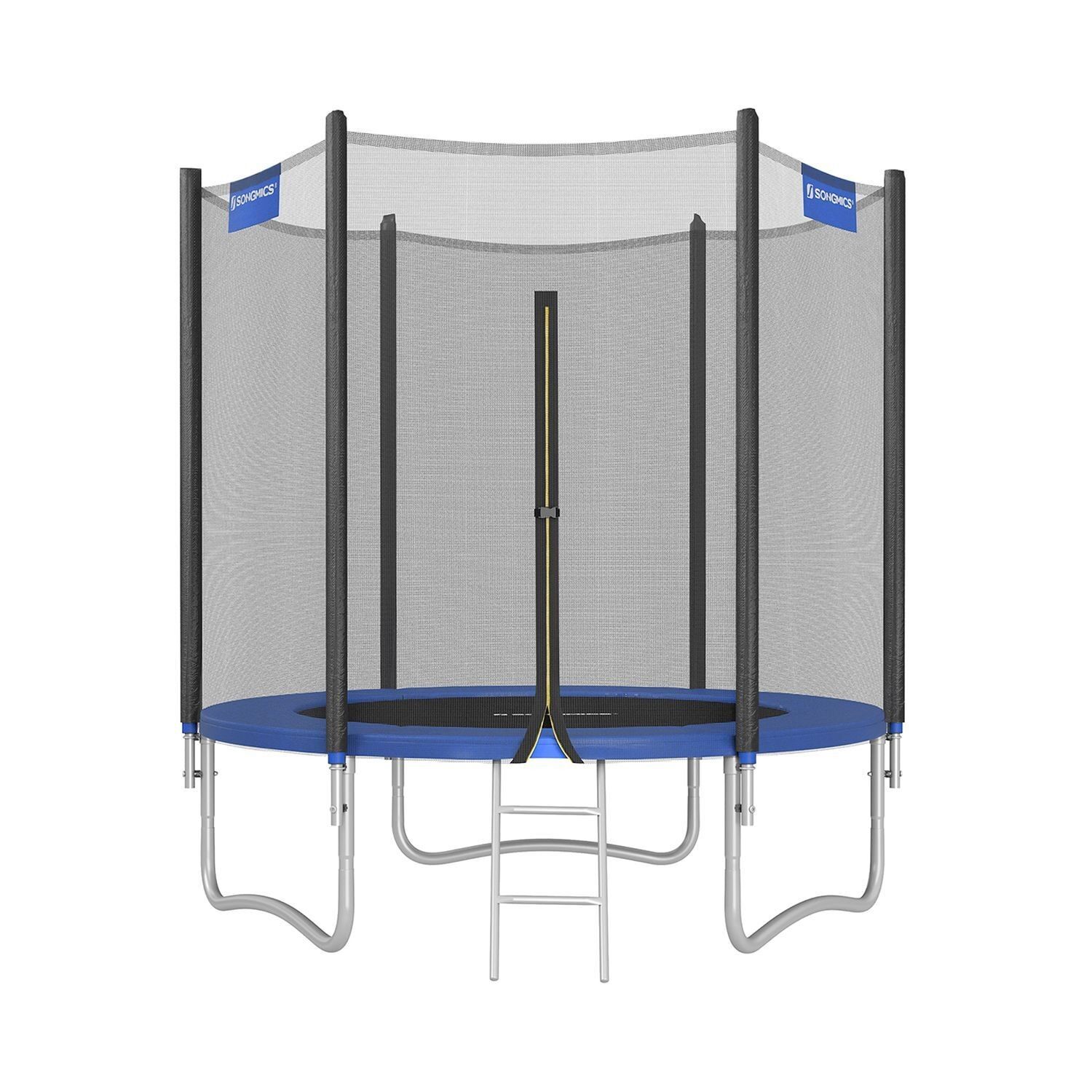 Trampoline Ø 183 cm with net for garden blue