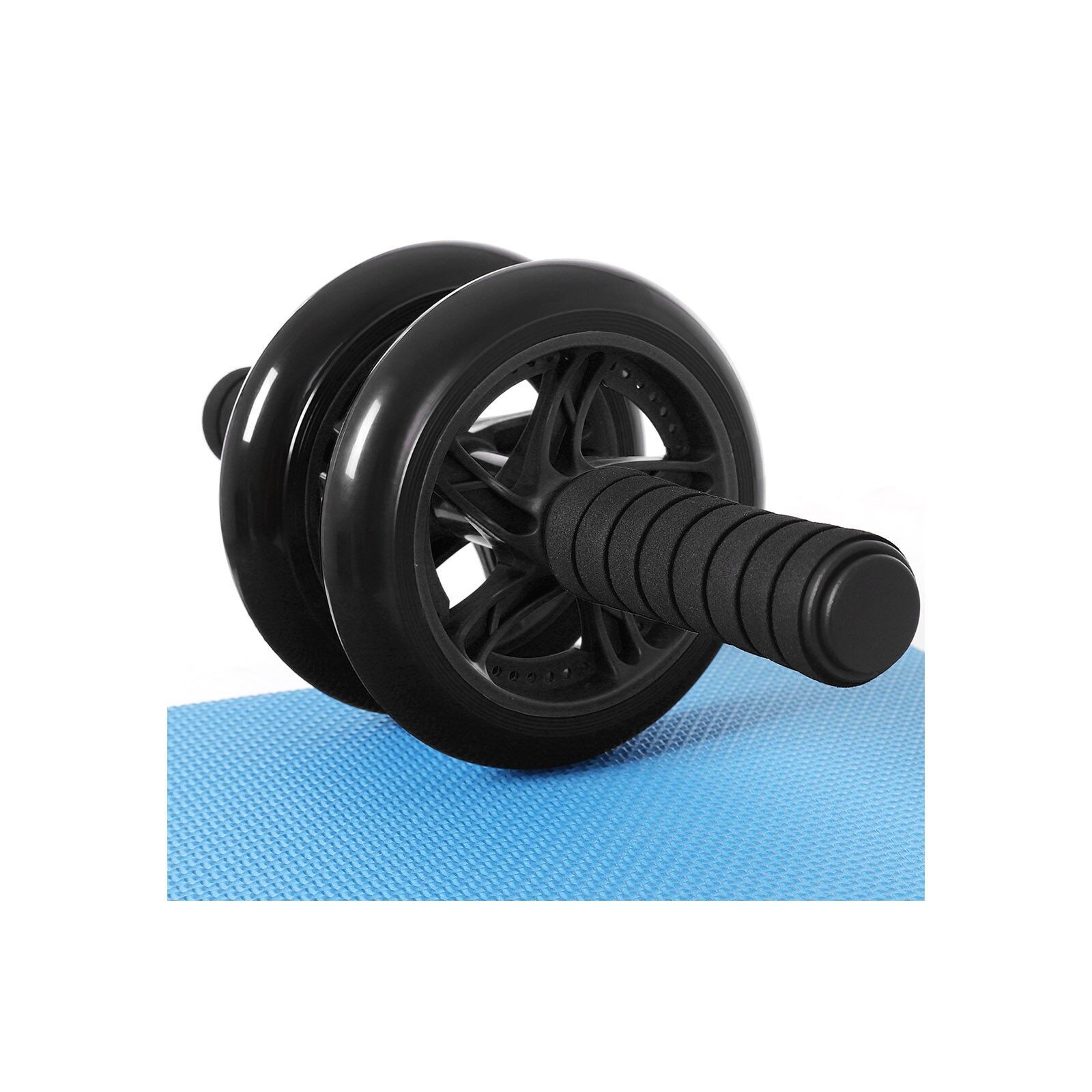 Non-slip belly roll, 32 x 14.5 cm (L x H) - Thickness steel tube: 2 mm - Length steel tube: 24.5 cm - Wheel diameter: 14.5 cm - Distance between the two wheels: 3 cm