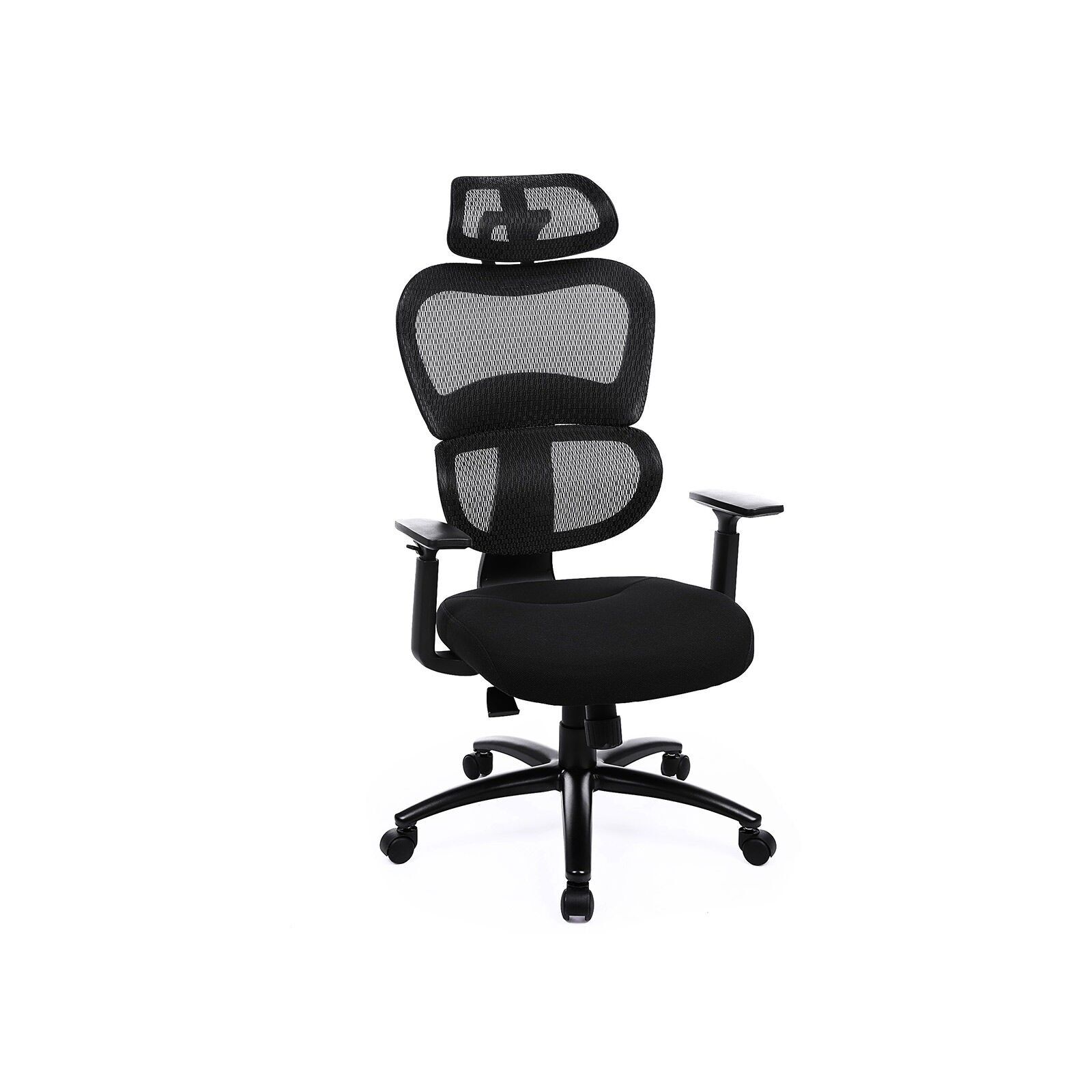 Chaise pivotante avec revêtement en maille et appui-tête