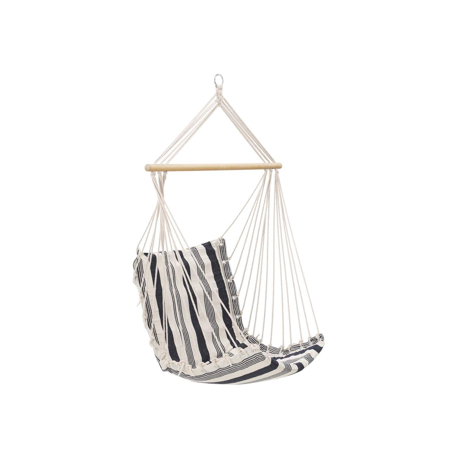 Monkey swing blue and white, 95 x 60 cm, Wooden pole 90 x 3.2 cm