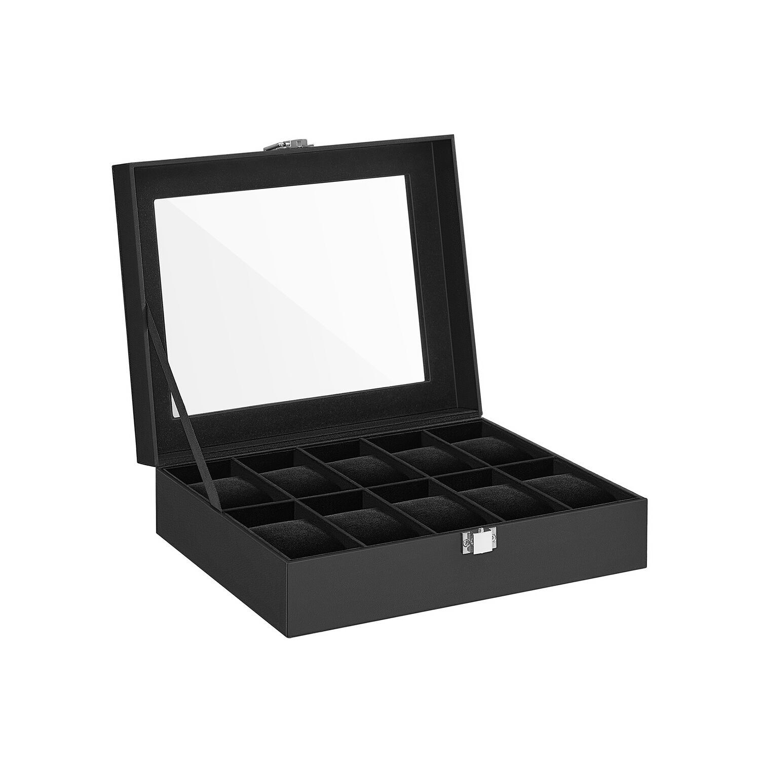 Watch box for 10 watches, 20.2 x 25.5 x 7.8 cm