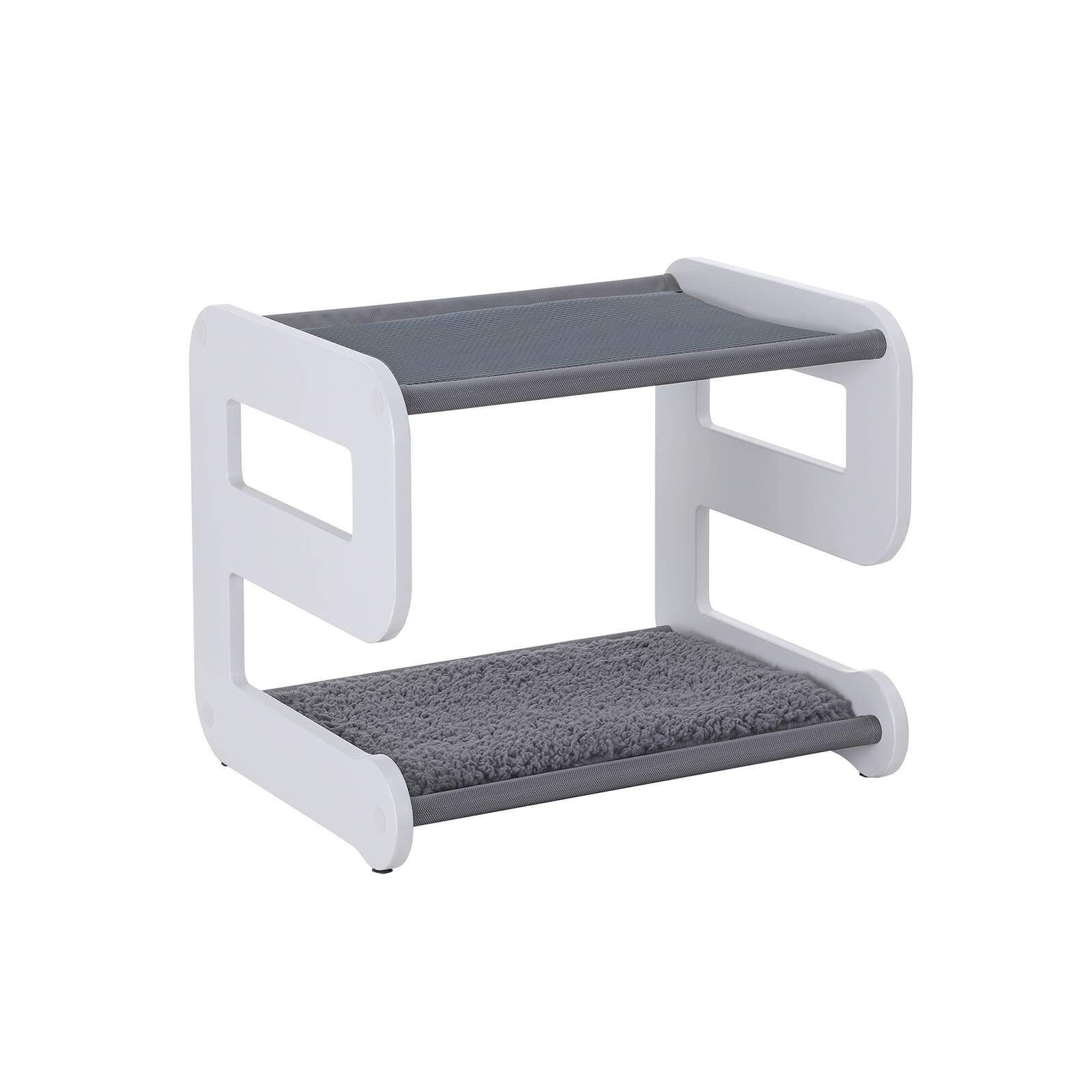 9-shaped cat bed, grey-white, 48 x 40 x 40 cm