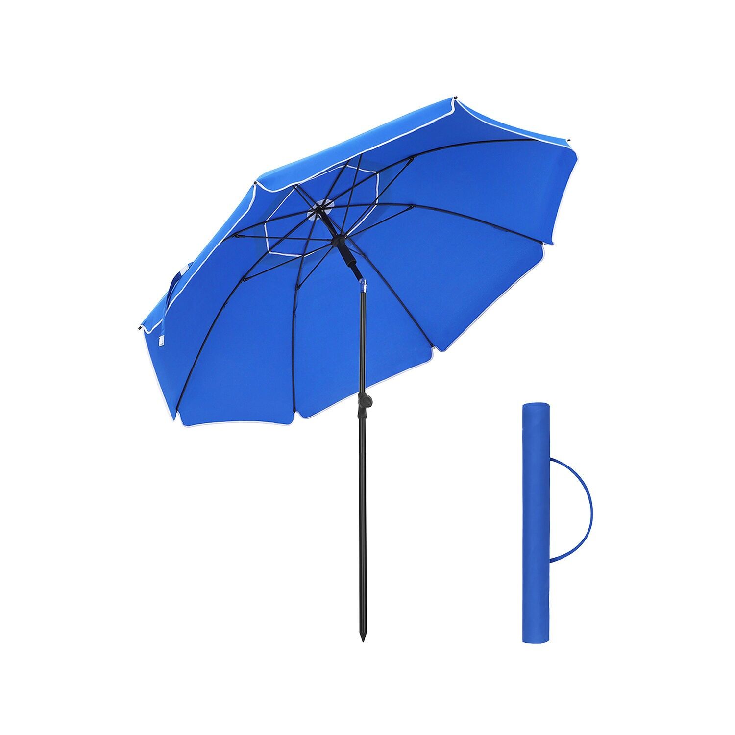 Parasol pliant bleu
