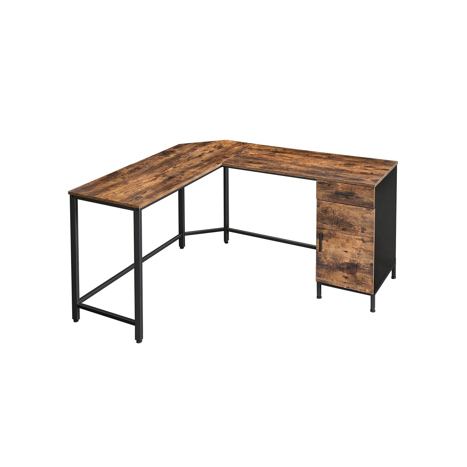 Bureau avec placard, 137 x 150 x 75 cm