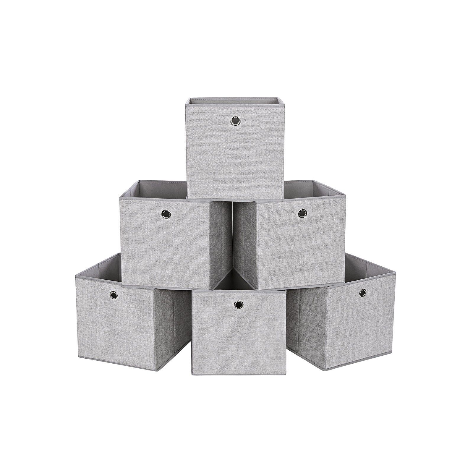 Coffret de rangement de 6, 30 x 30 x 30 cm