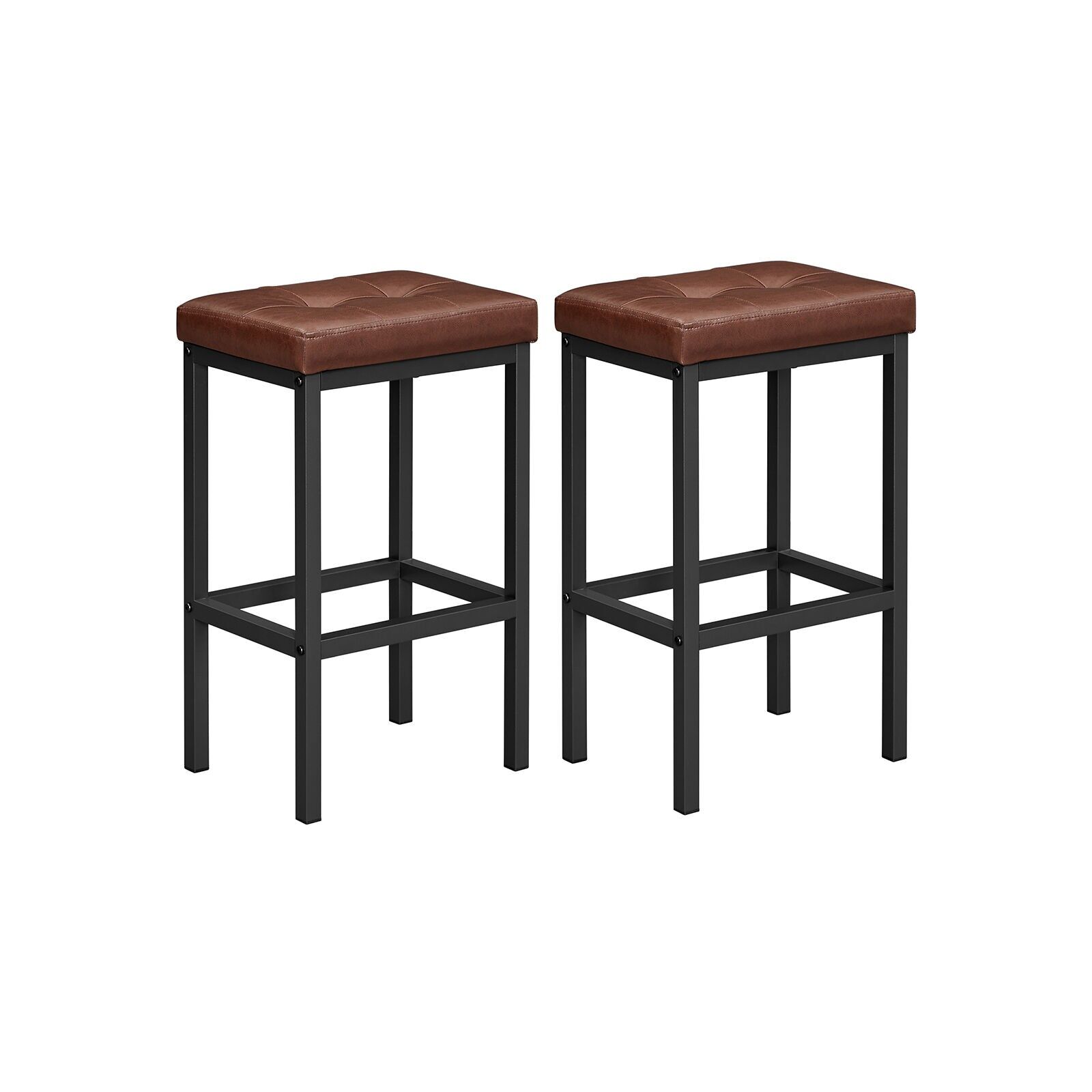 Lot de 2 tabourets de bar 40 x 30 x 62 cm sans dossier