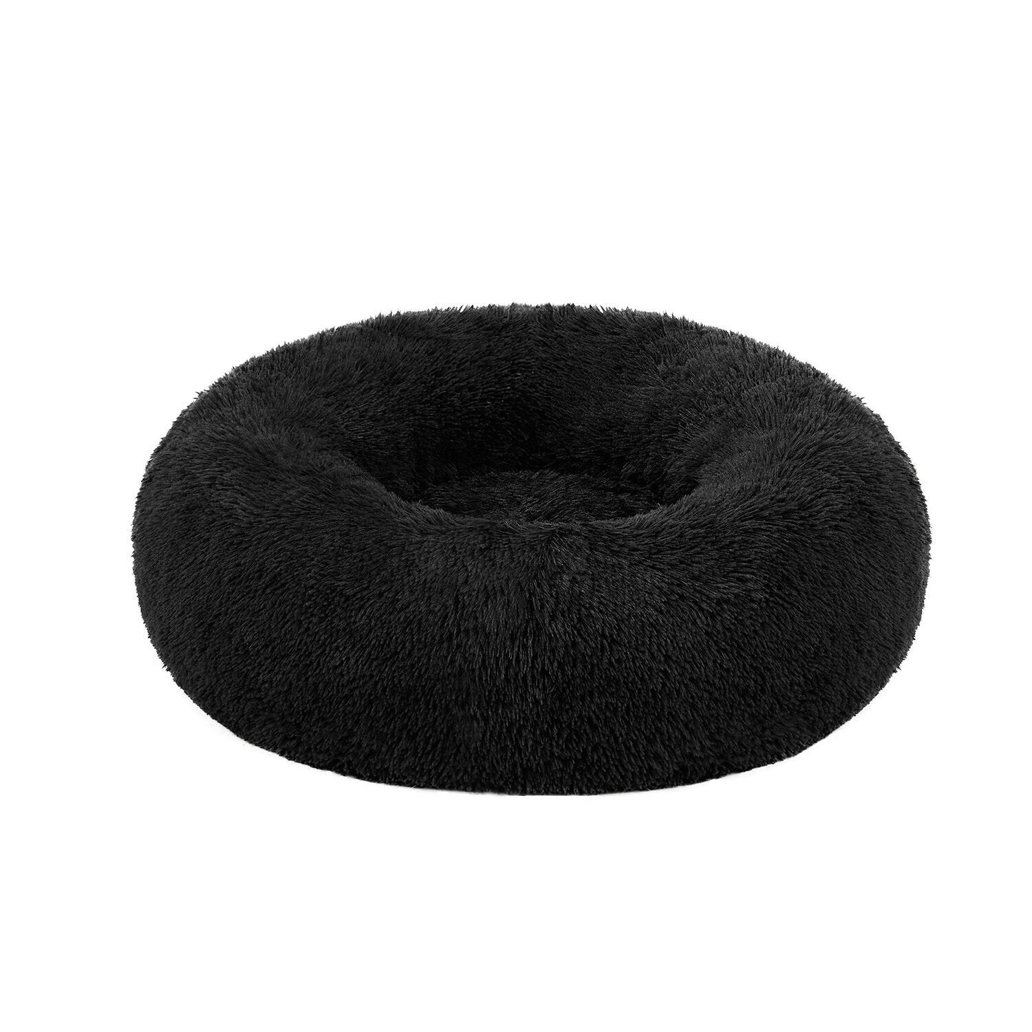 Coussin donut d'un diamètre de 70 cm en noir encre