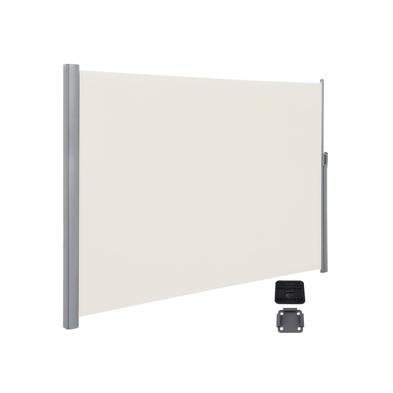 Store latéral extensible beige, 200 x 400 cm