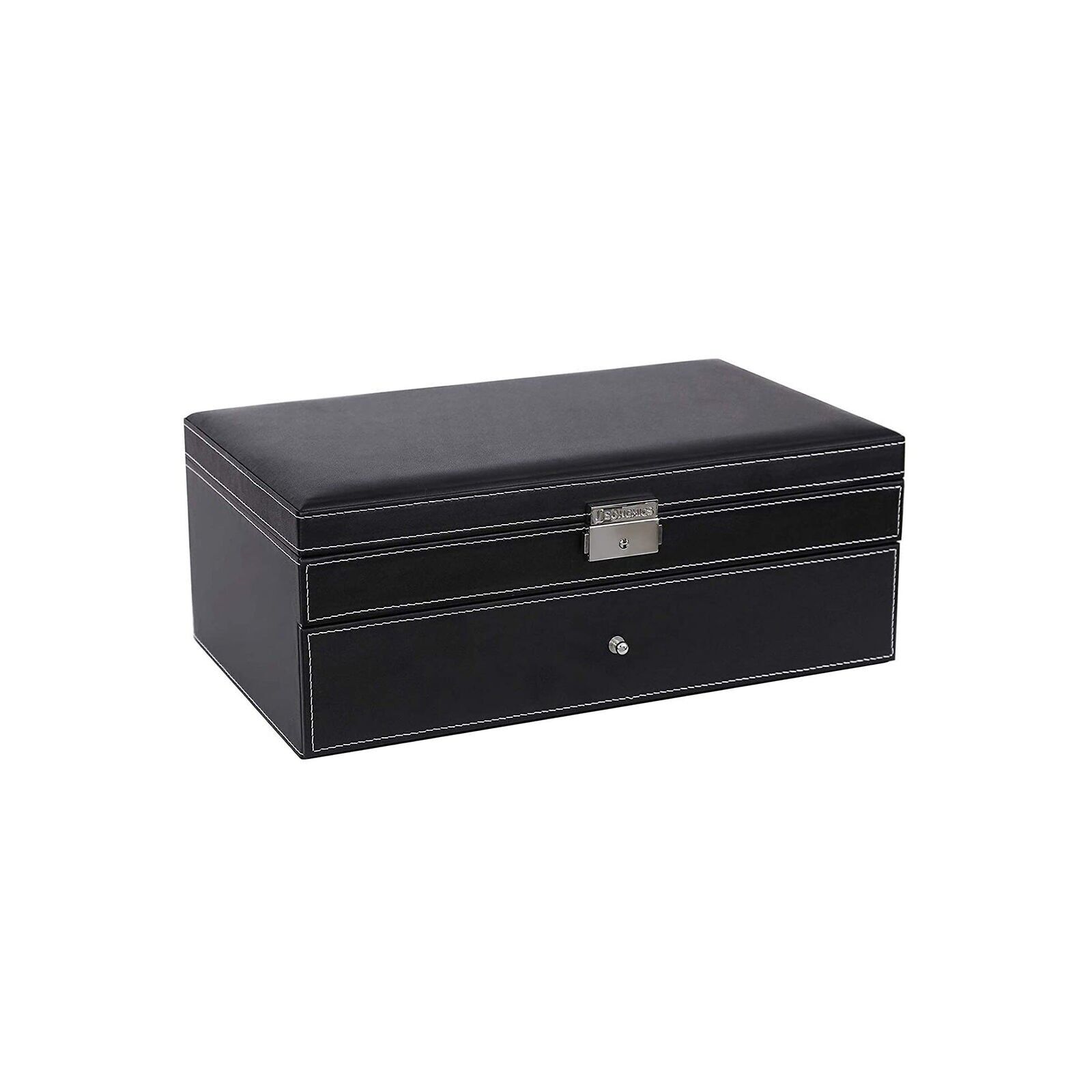 Jewelry box with watch compartments