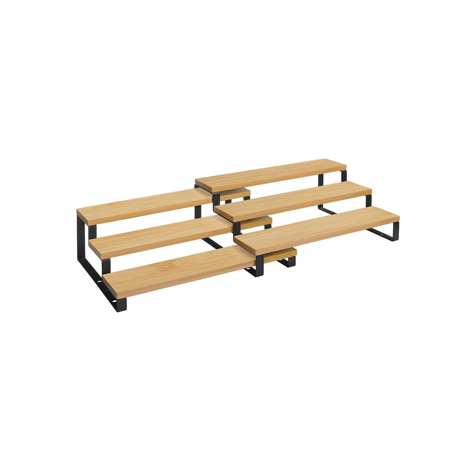 Spice racks natural black, 32 x 24.5 x 11.2 cm (L x W x H) Dimensions of the small shelf: 32 x 24 x 9.5 cm