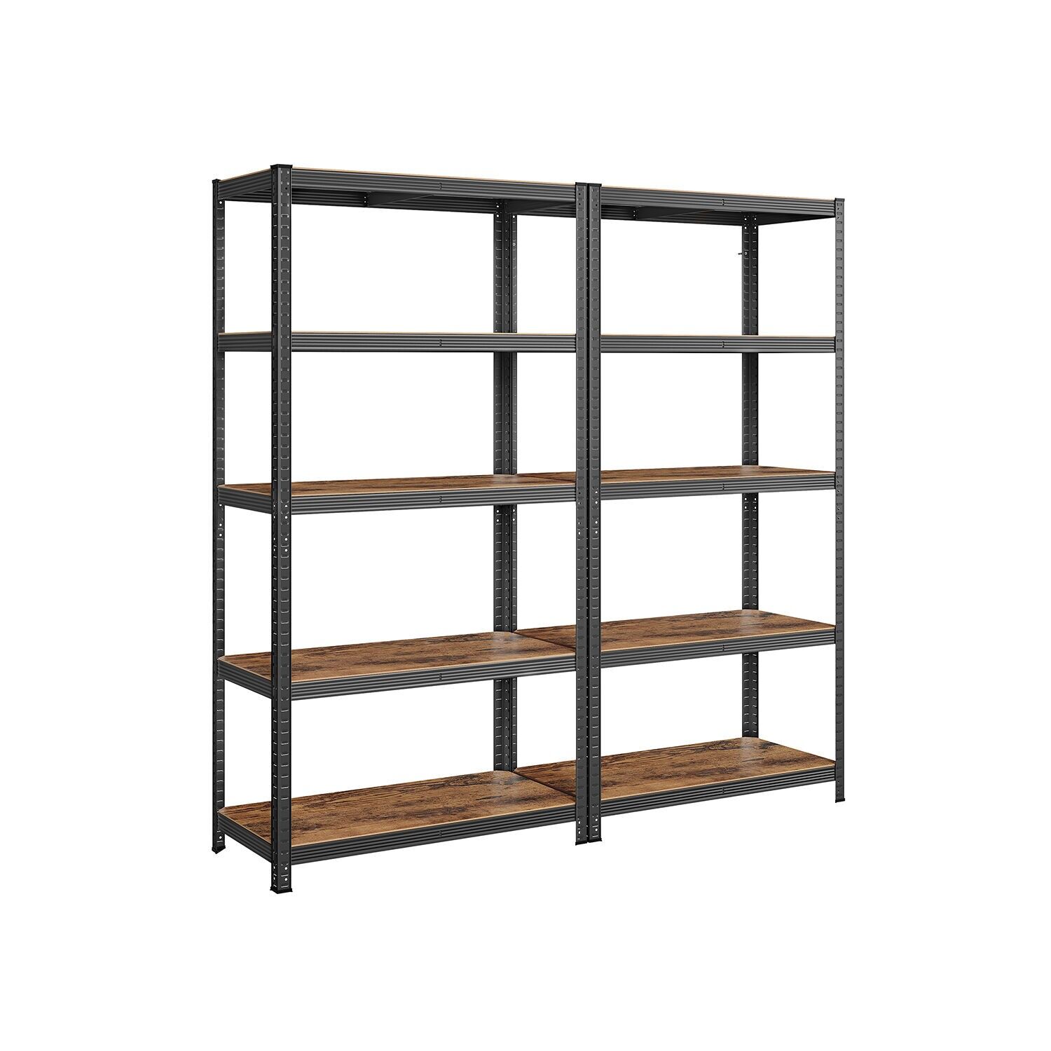 Set of 2 standing shelves 200 cm high