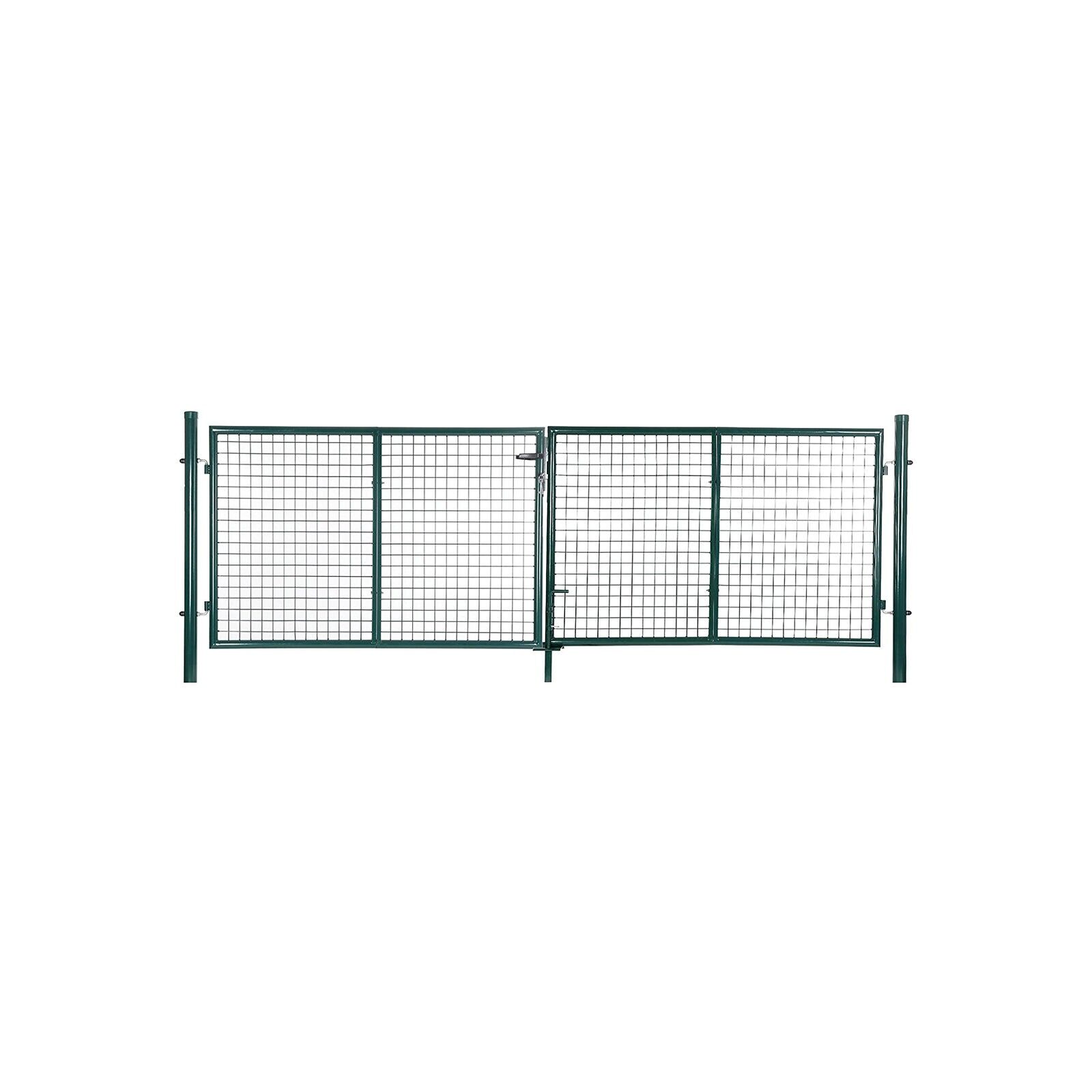 Double gate garden door garden gate incl., 100 x 320 cm
