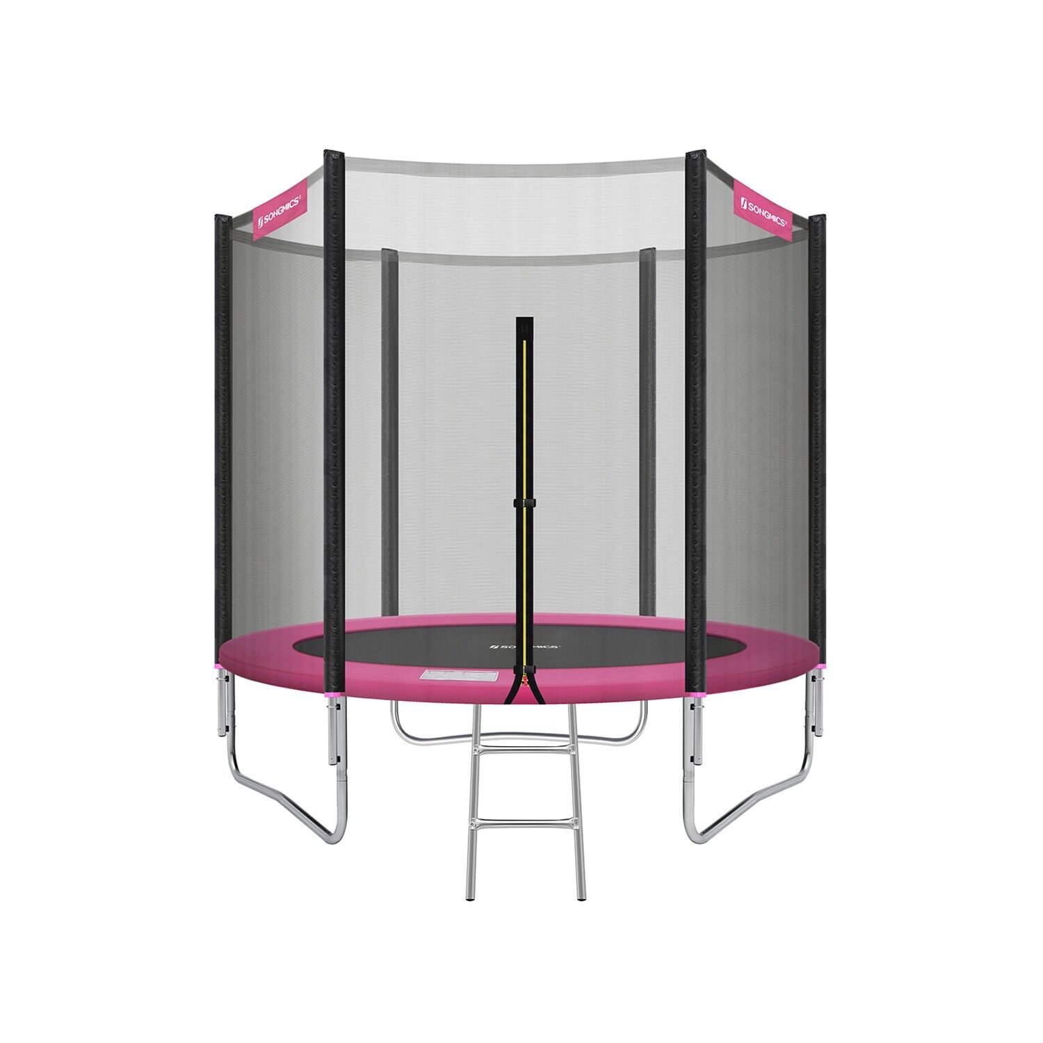 Trampolini Ø 244 cm nero-rosa