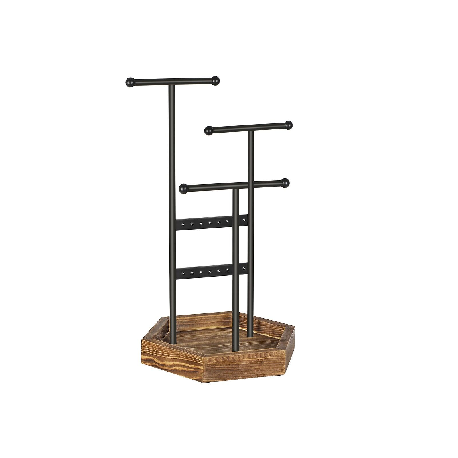 black jewelry stand, 20.5 x 18 x 36 cm