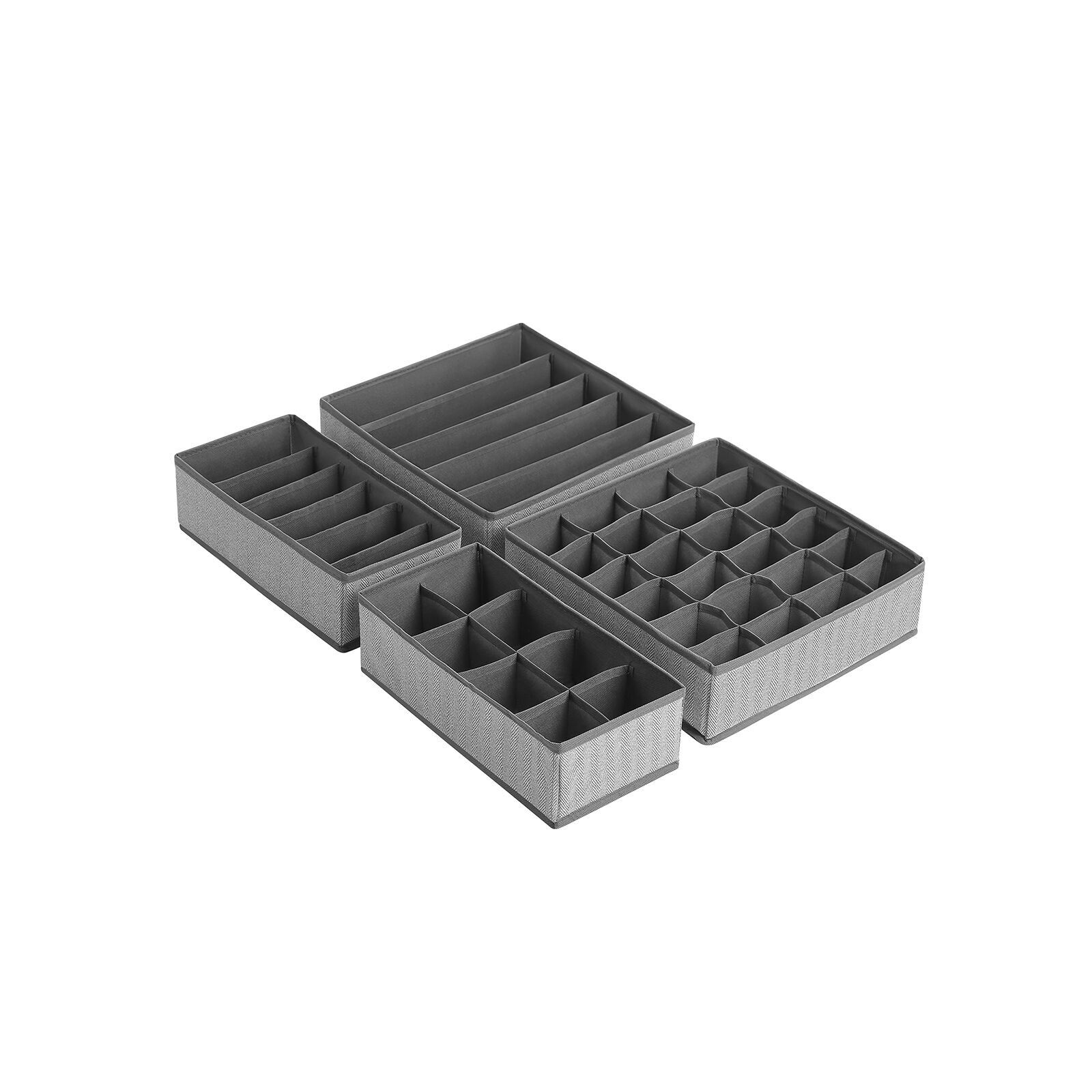 Underwear storage boxes, 32 x 16 x 10 cm (L x W x H) large box: 32 x 32 x 10 cm