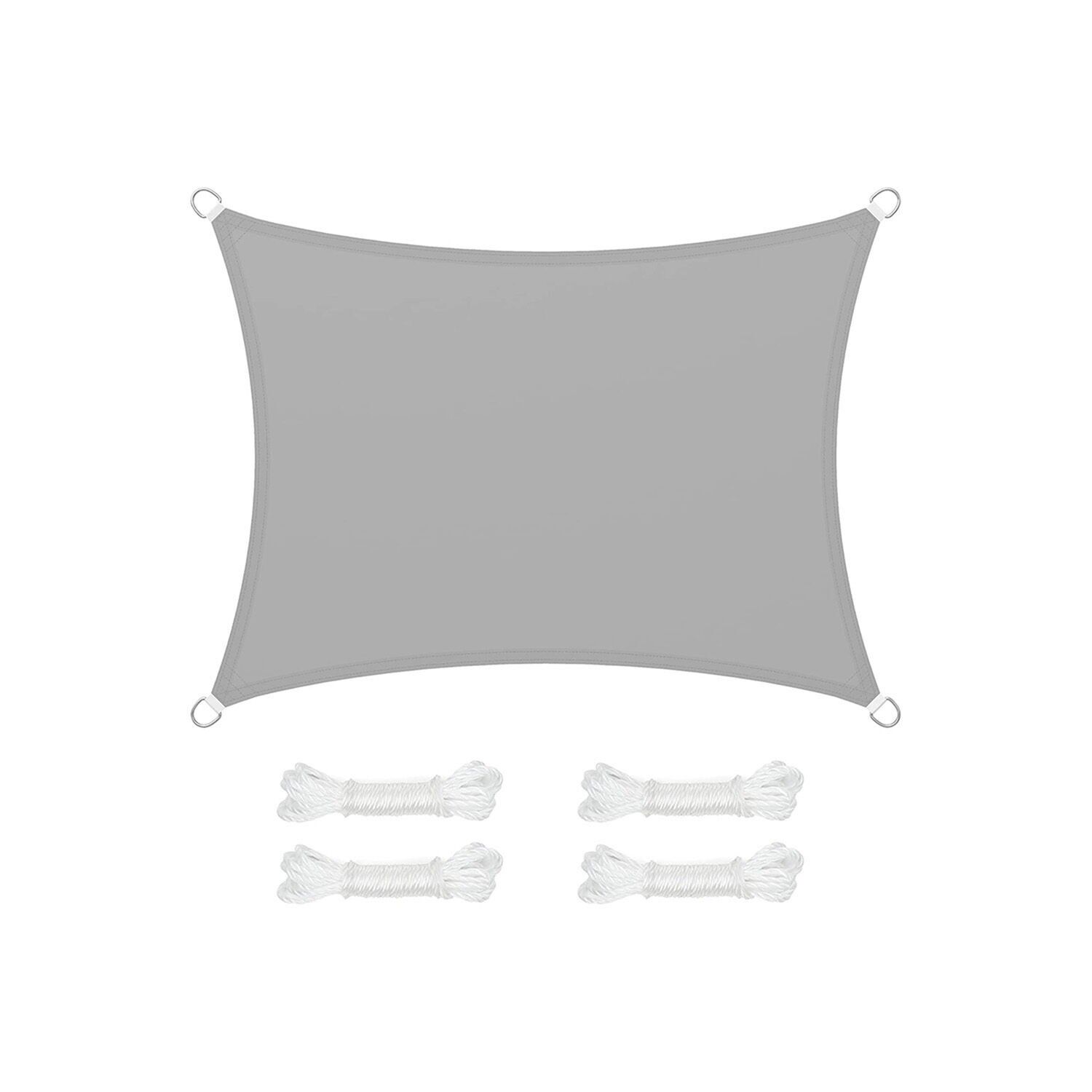 Voile d'ombrage 4 x 4 m carré anthracite