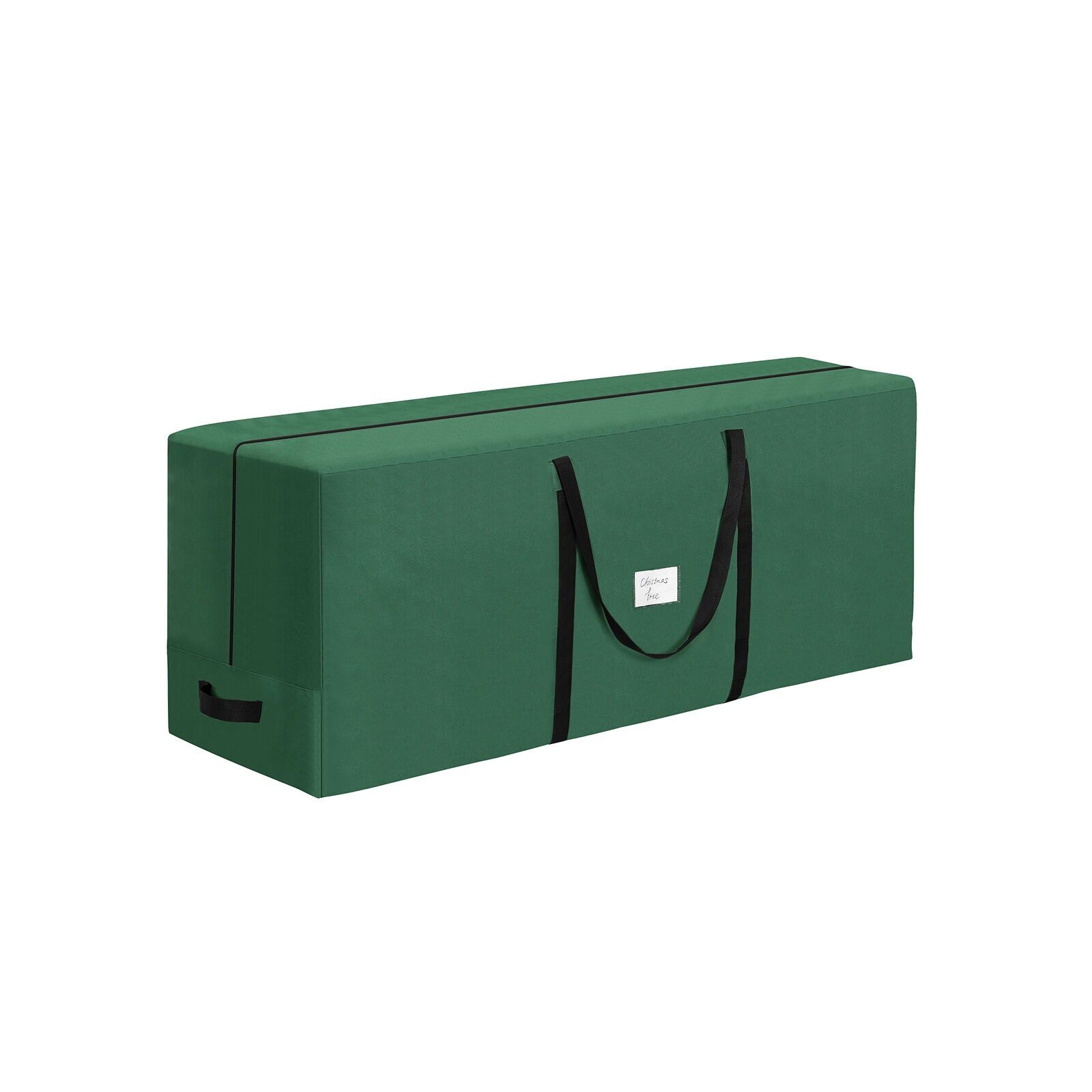 Green Christmas tree storage bag, 164 x 38 x 76 cm (L x W x H) - Wide handle: 3.5 cm - For trees up to 160 cm