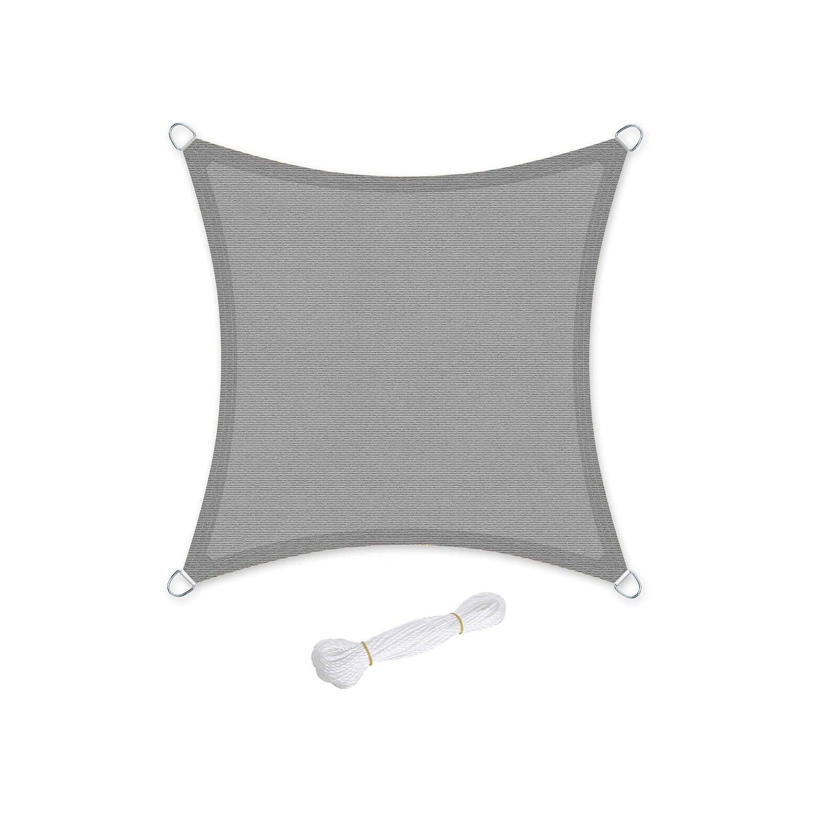 Sun sail 5 x 5 m smoke grey