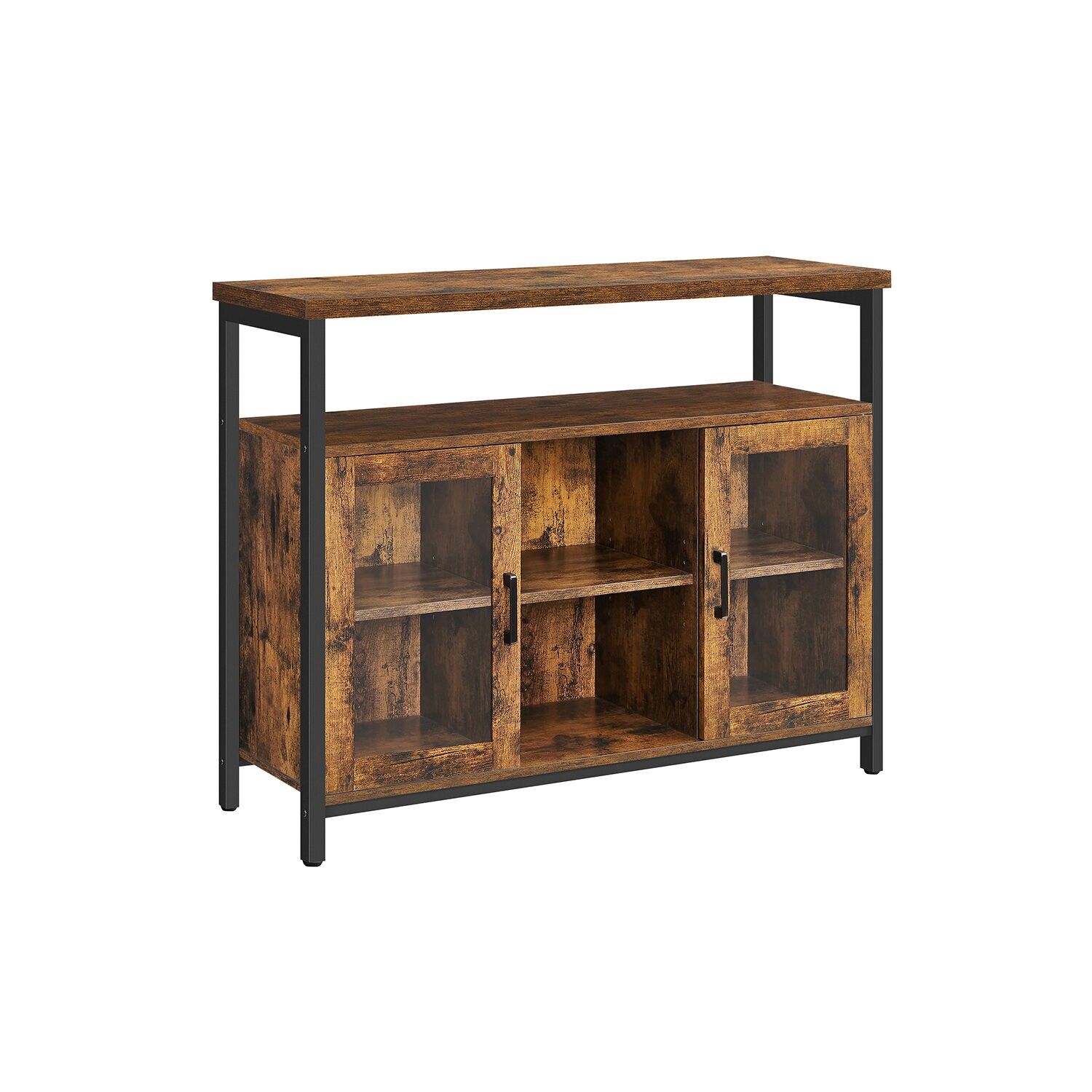 Sideboard mit Glastüren, 100 x 35 x 80 cm