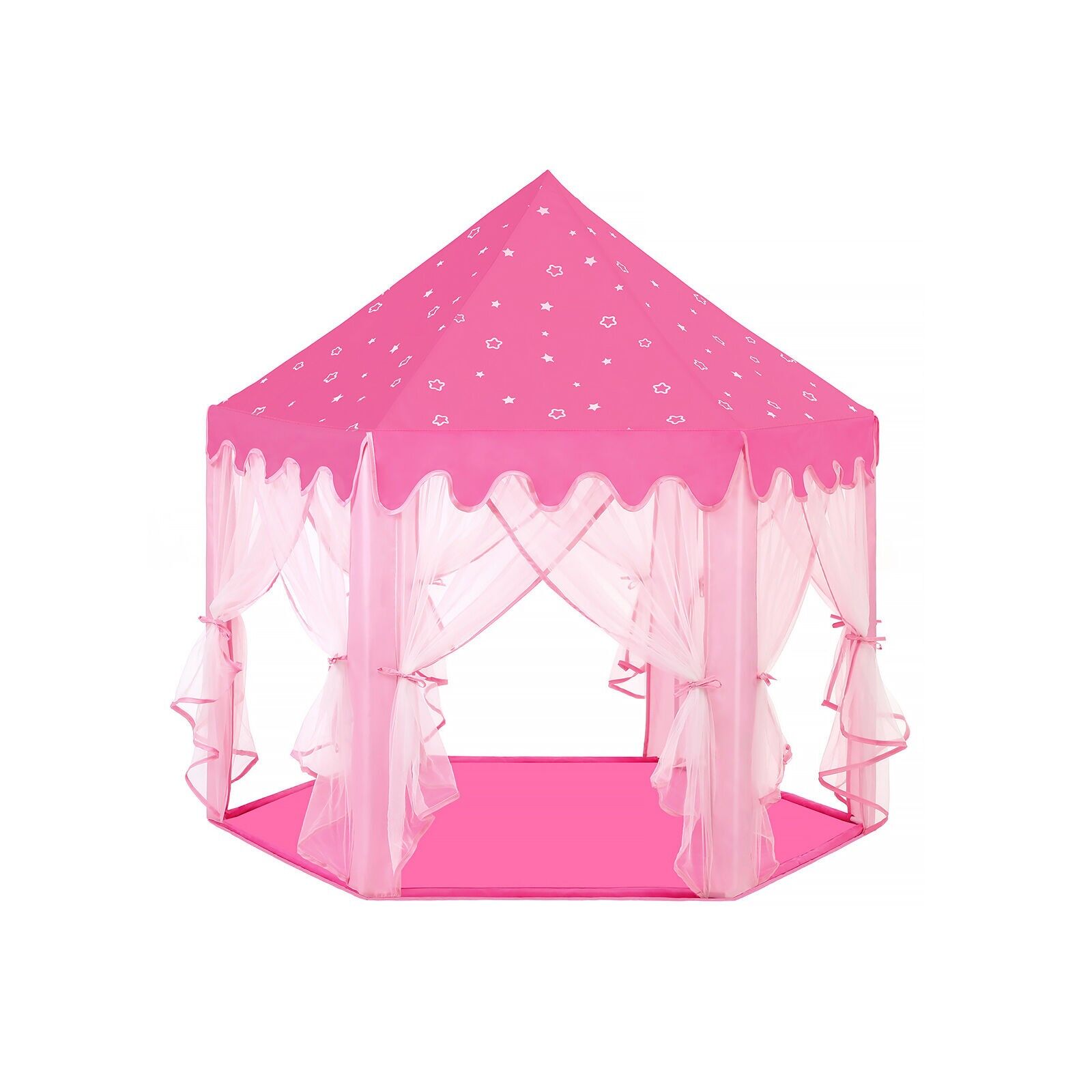 Tenda da gioco a forma di castello delle principesse, rosa, 140 x 120 x 135 cm