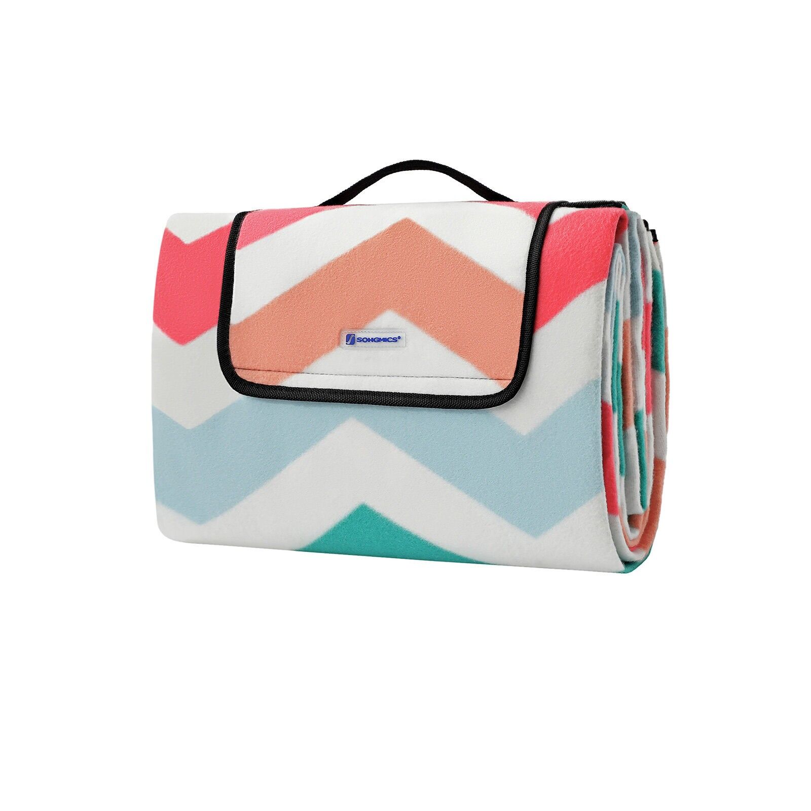 Picknickdecke Rote Wellen, 150 x 200 cm