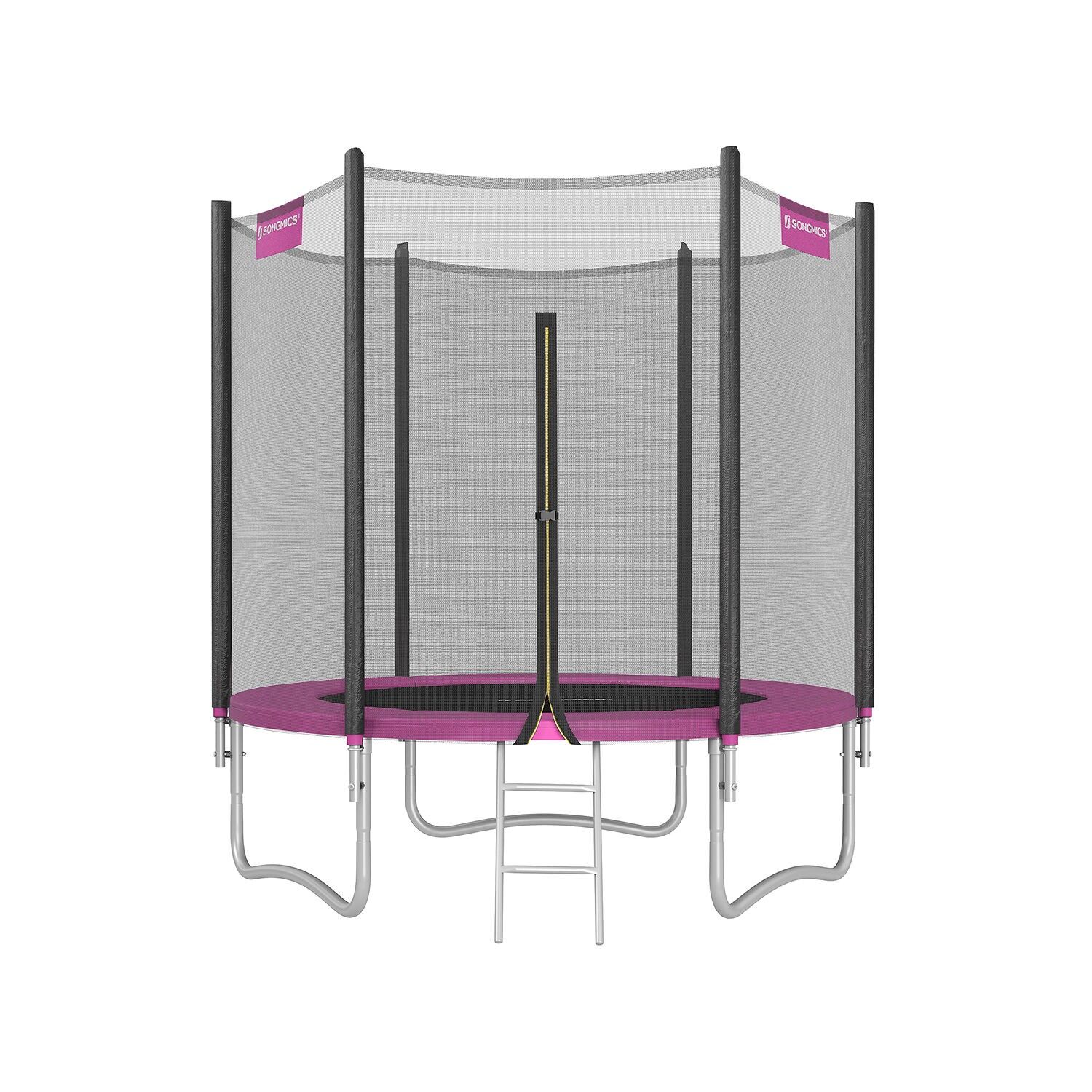 Trampolino certificato TÜV Rheinland GS sicuro, 183 x 230 cm (Ø x A) Altezza telaio: 50 cm Diametro superficie di salto: 129 cm Altezza palo: 180 cm
